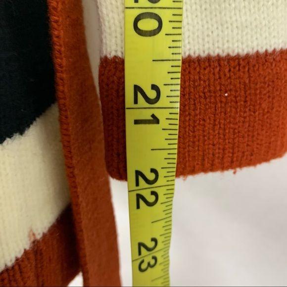 Vintage 70s Knit Stripe Tie Cardigan Large by Nan Dorsey - Image 10