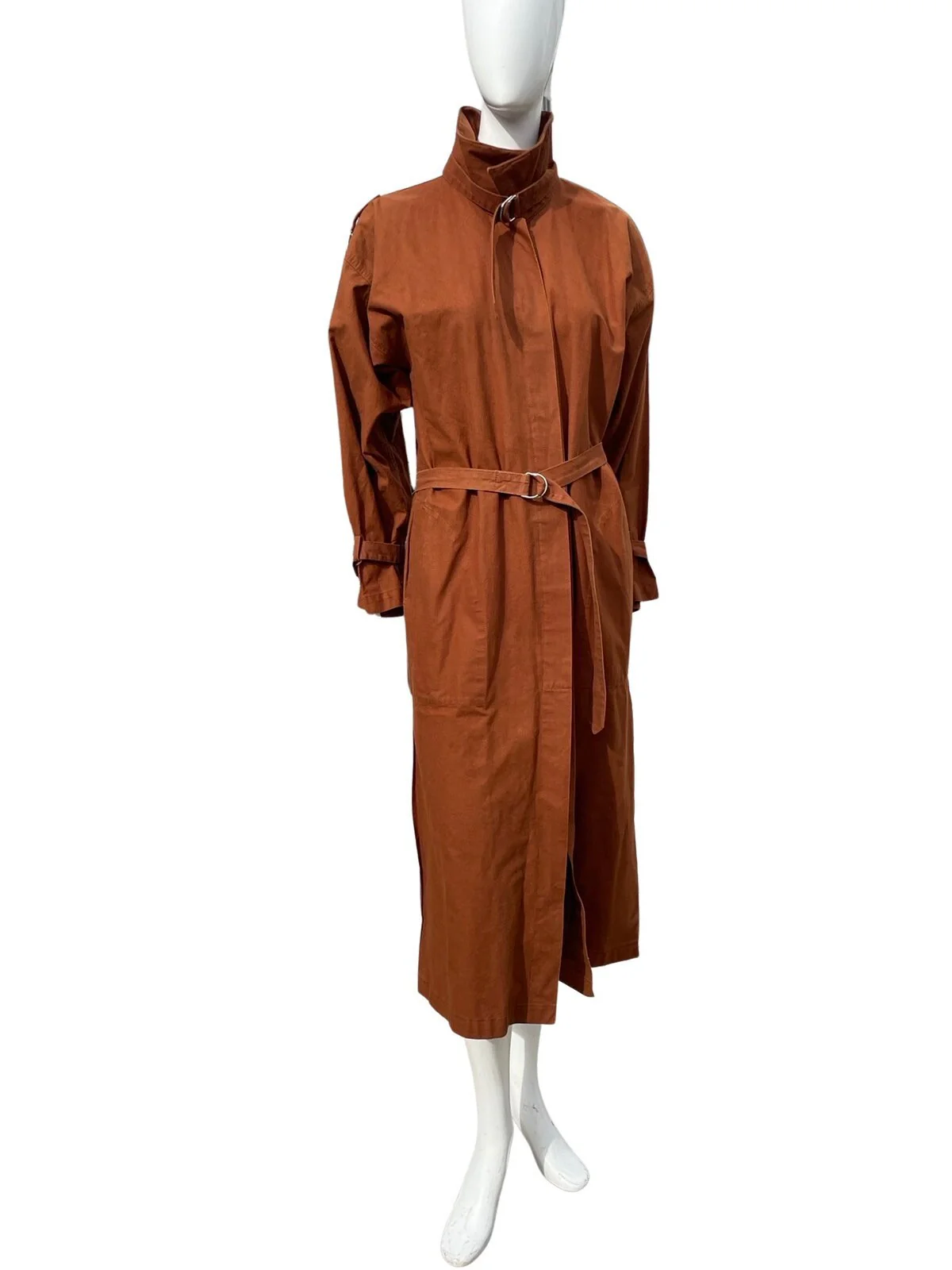 Vintage 70s Ko and Co Raincoat Coat Early Jean-Charles De Castelbajac 60-70s Cotton Avant Garde Design Size M by Ko & Co - Image 2