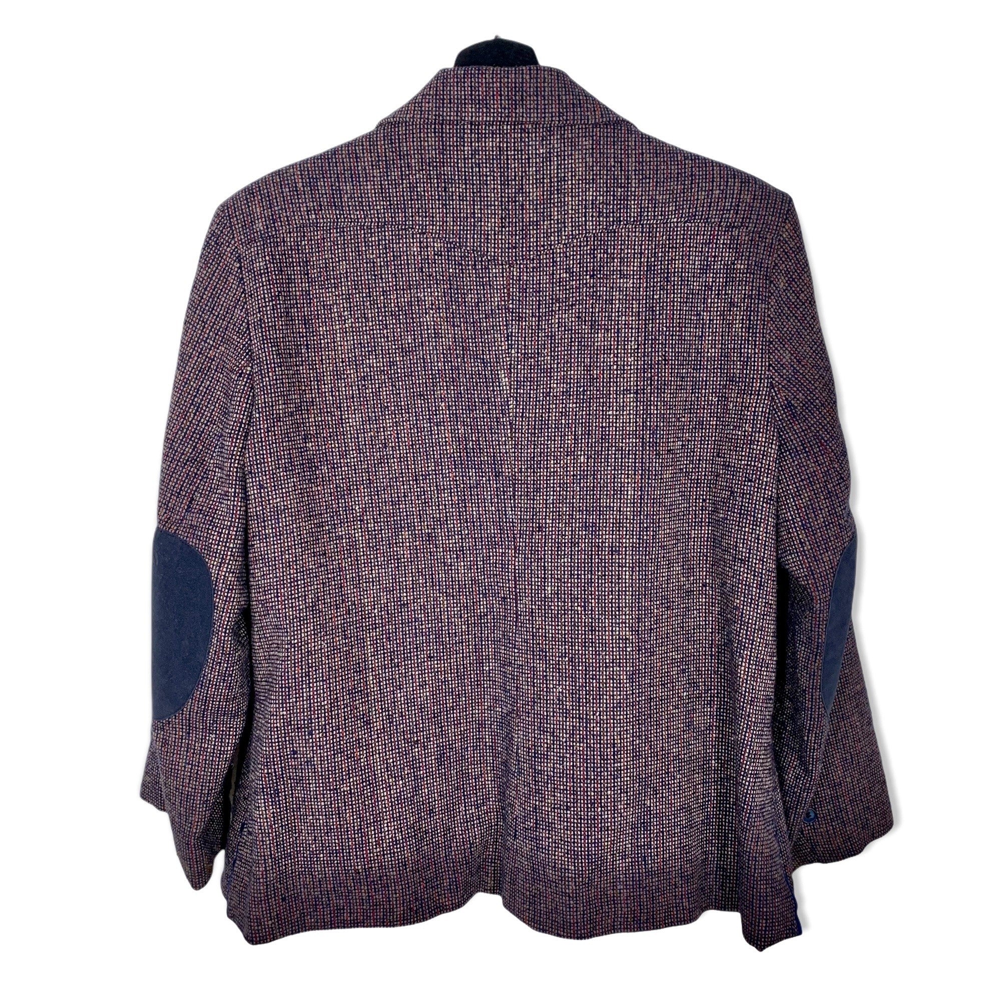 Vintage 70s Legends West Tweed Elbow Patch Jacket Large - Image 4