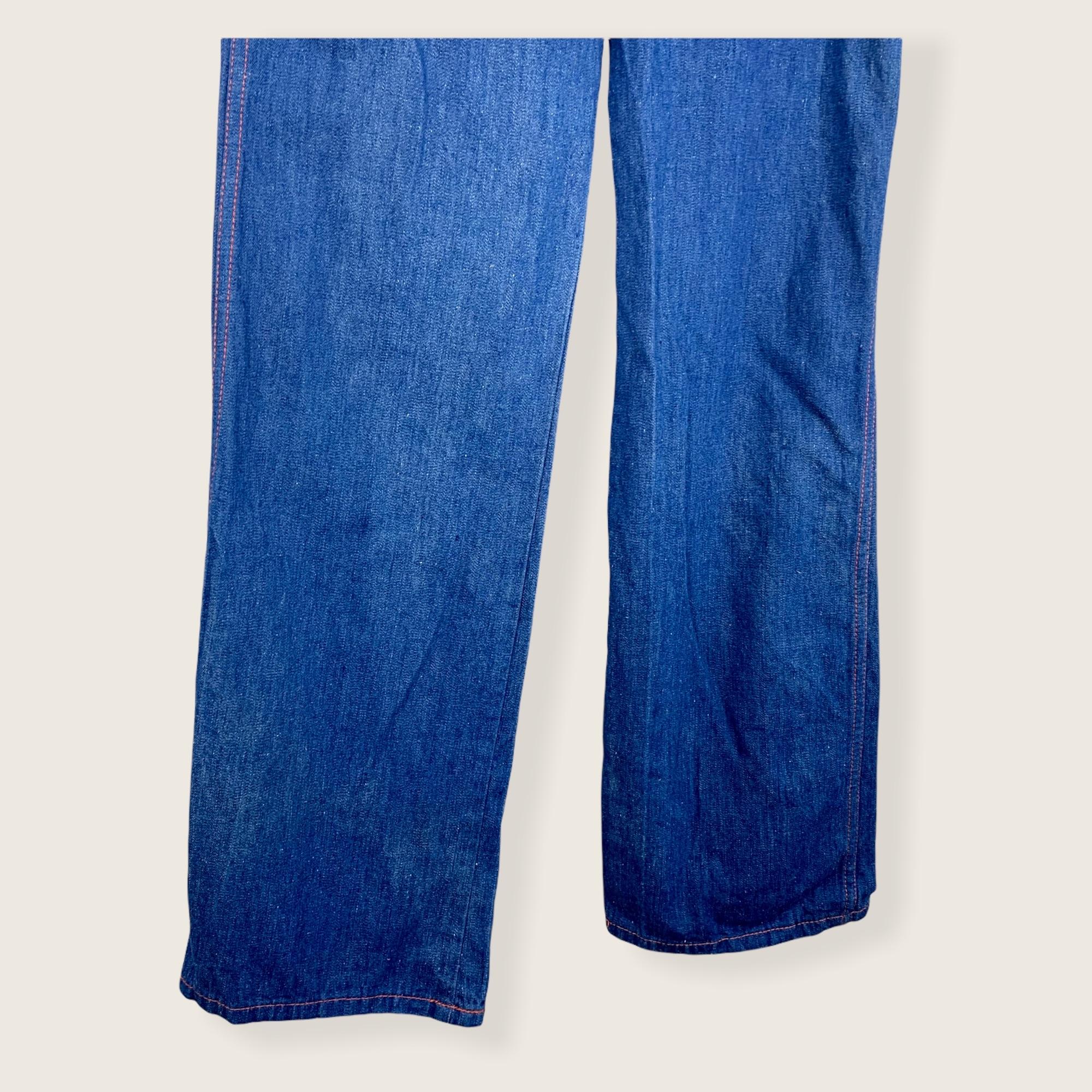 Vintage 70s Montgomery Ward Wide Leg Jeans by Montgomery Ward - Image 3