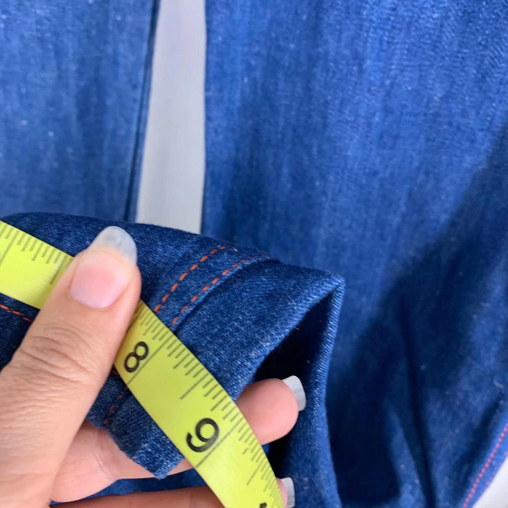 Vintage 70s Montgomery Ward Wide Leg Jeans by Montgomery Ward - Image 9