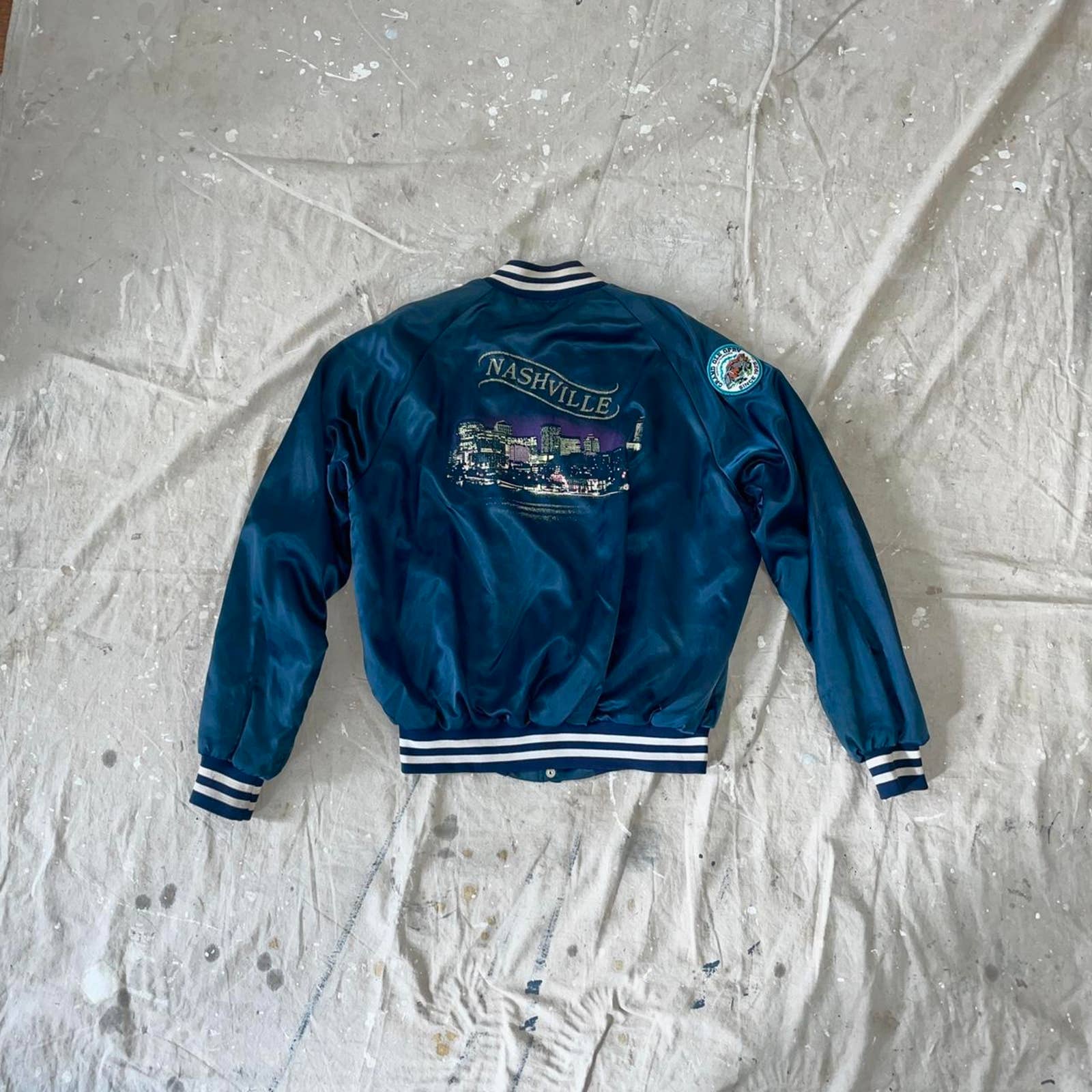 Vintage 70s Nashville Tn Satin Jacket - Image 2