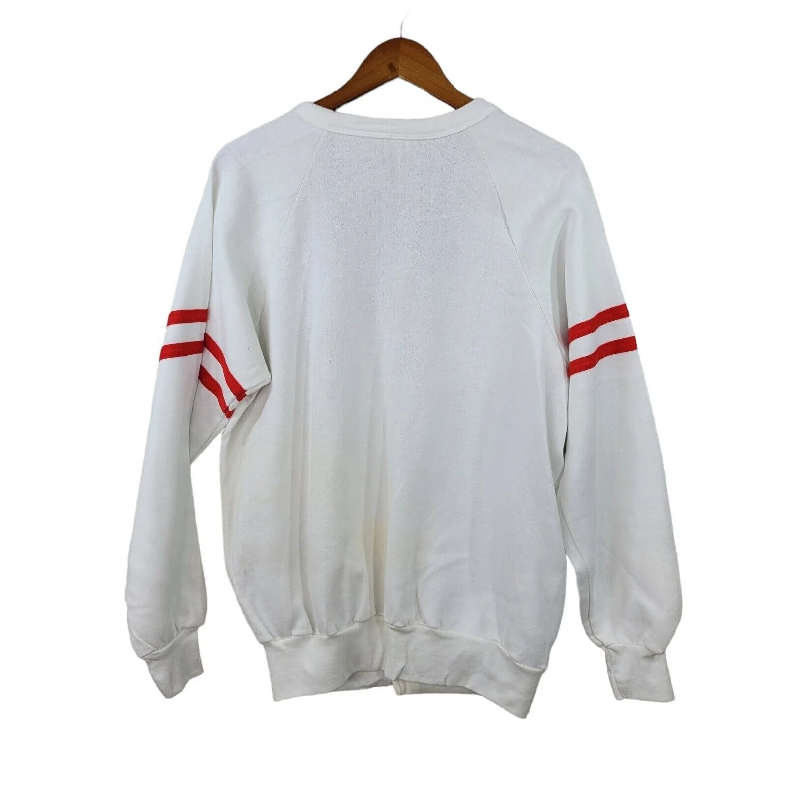 Vintage 70s New Varsity Cardigan Sweater Size Large Xl Atlantic City Letterman - Image 5