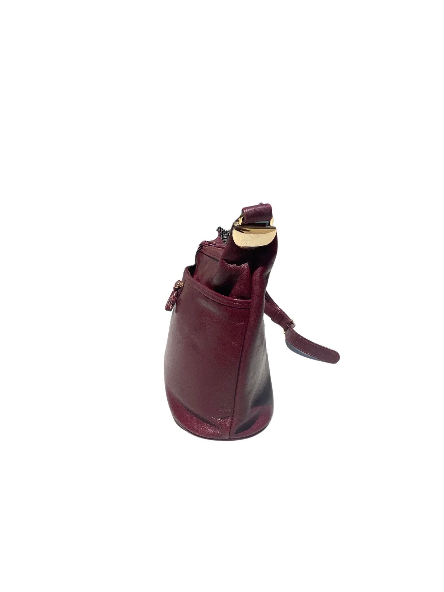Vintage 70s Novelty Bag Shoulder Bag Burgundy Fun Old Granny Chic Bag by Dior - Image 7