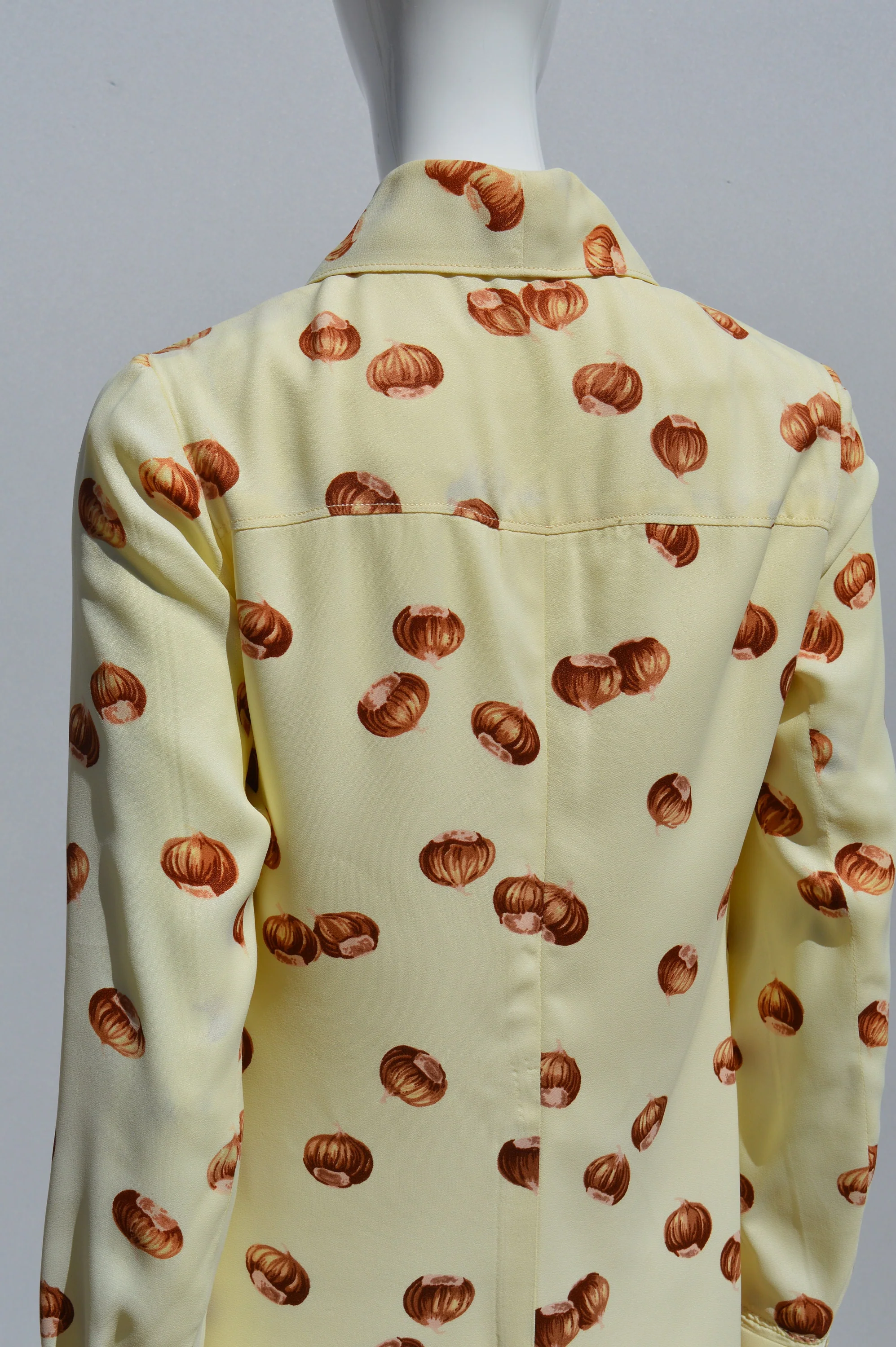Vintage 70s Novelty Pint Cocktail Dress Size M Shirtdress One of The Kind Print Mid Century Americana by Chestnuts - Image 3