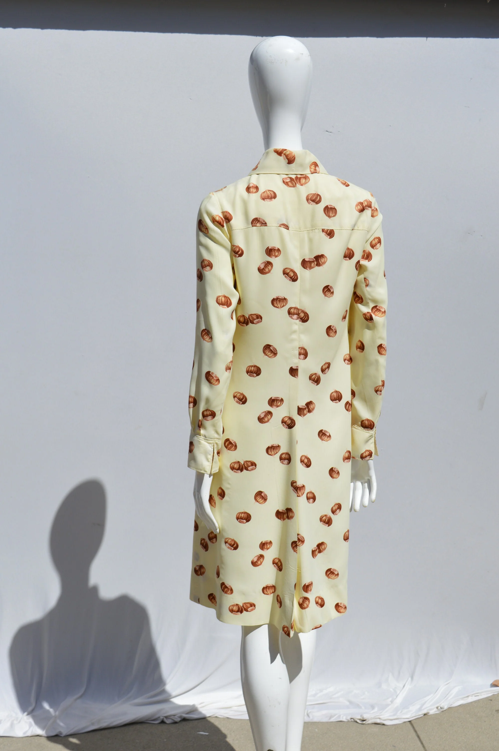 Vintage 70s Novelty Pint Cocktail Dress Size M Shirtdress One of The Kind Print Mid Century Americana by Chestnuts - Image 8