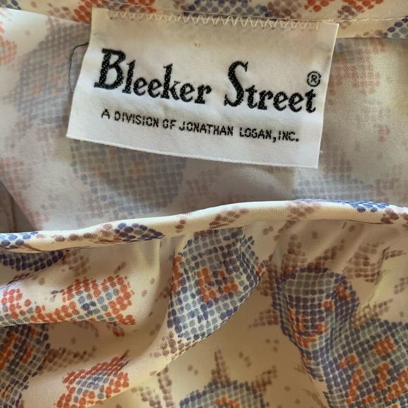 Vintage 70s Peasant Dress Medium Bleeker Street Floral Print Sheer Sleeve Midi - Image 10