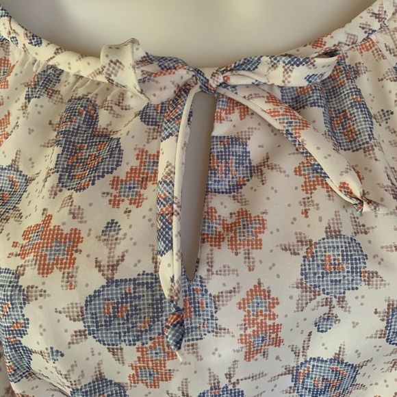 Vintage 70s Peasant Dress Medium Bleeker Street Floral Print Sheer Sleeve Midi - Image 6