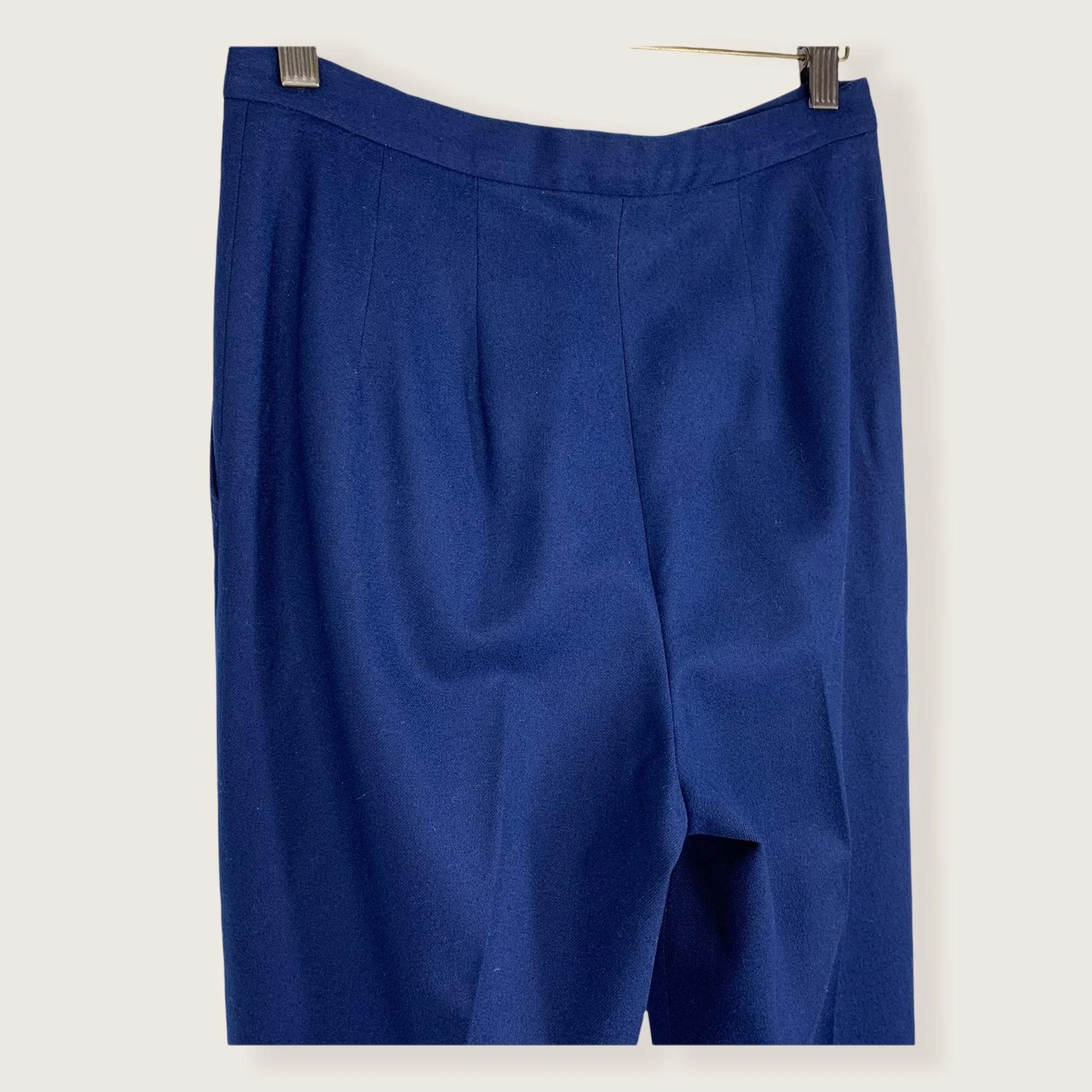 Vintage 70s Pendleton Blue Wool Trouser Pants by Pendleton - Image 5