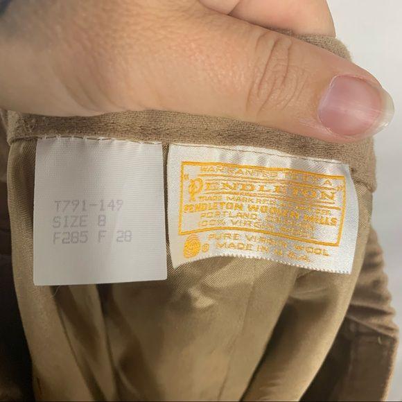 Vintage 70s Pendleton Tan Wool Trouser Pants - Image 7