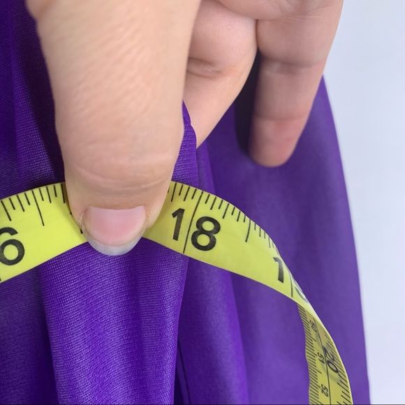 Vintage 70s Purple Long Sleeve Top Medium by Frederick's of Hollywood - Image 13