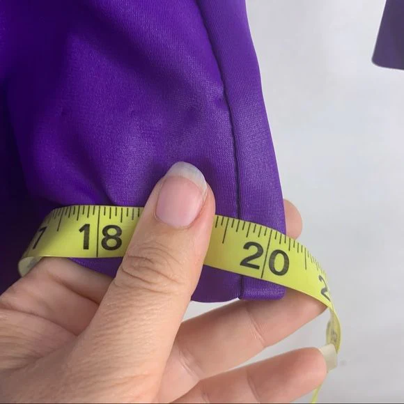 Vintage 70s Purple Long Sleeve Top Medium by Frederick's of Hollywood - Image 9