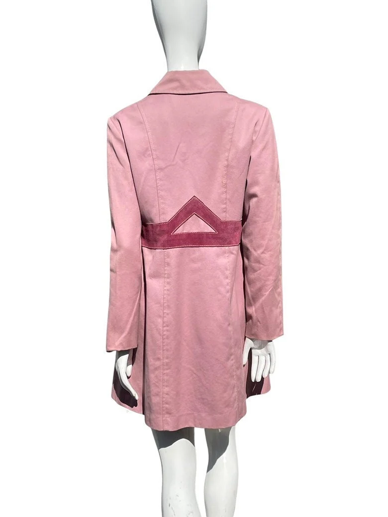 Vintage 70s Raincoat Coat High Fashion Margaret Godfrey Design Exclusive 4 Fox Run Mod Space Age Avant Garde Minicoat Small Made In Austria by Mary Quant - Image 2