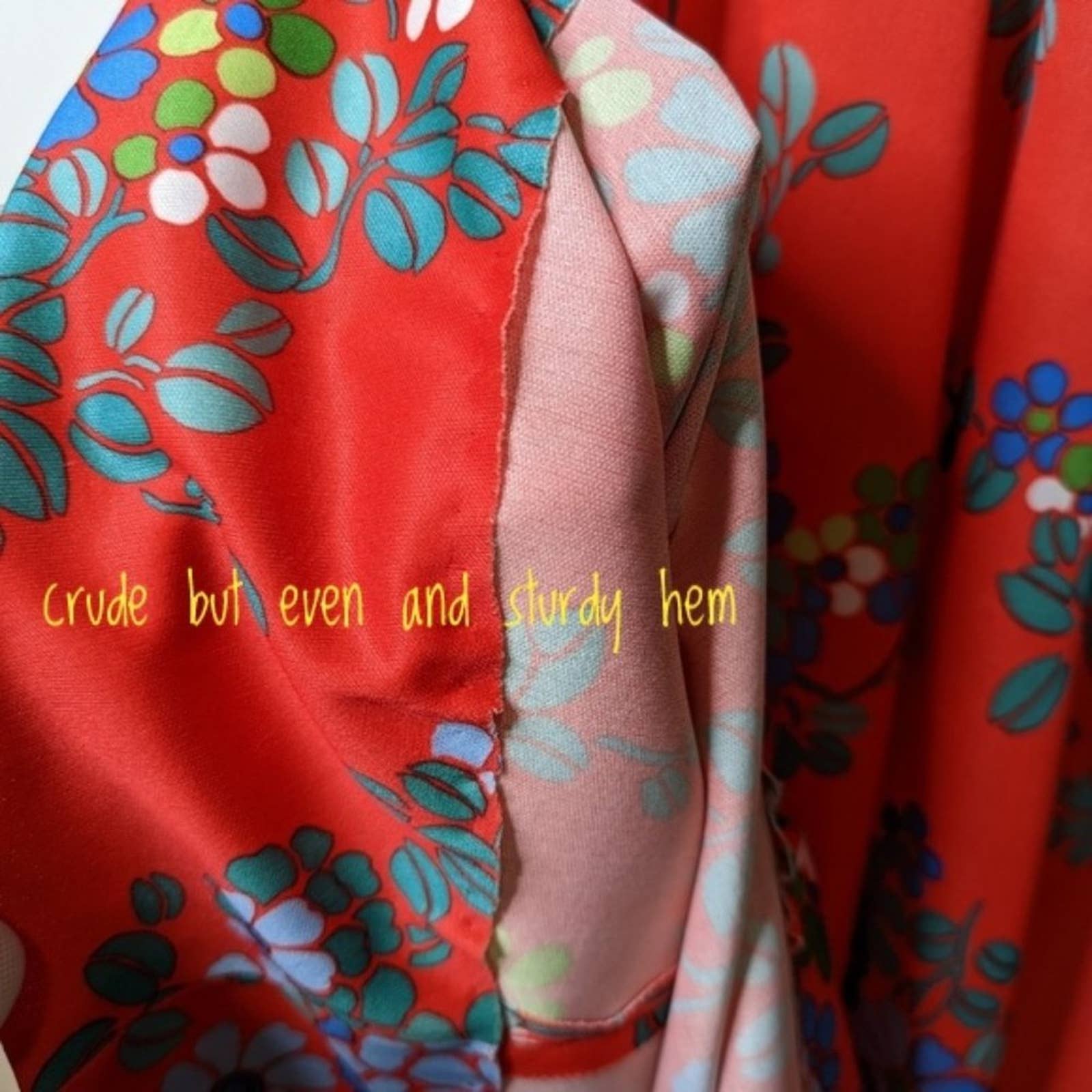Vintage 70s Red Floral Cap Sleeve Tie Back Maxi Dress - Image 16