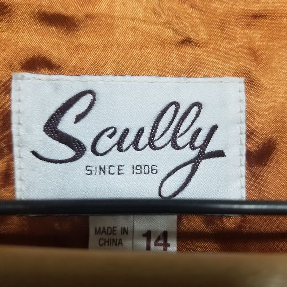 Vintage 70s Scully Western Camel Tan Brown Suede Leather Button Vest by Scully - Image 3