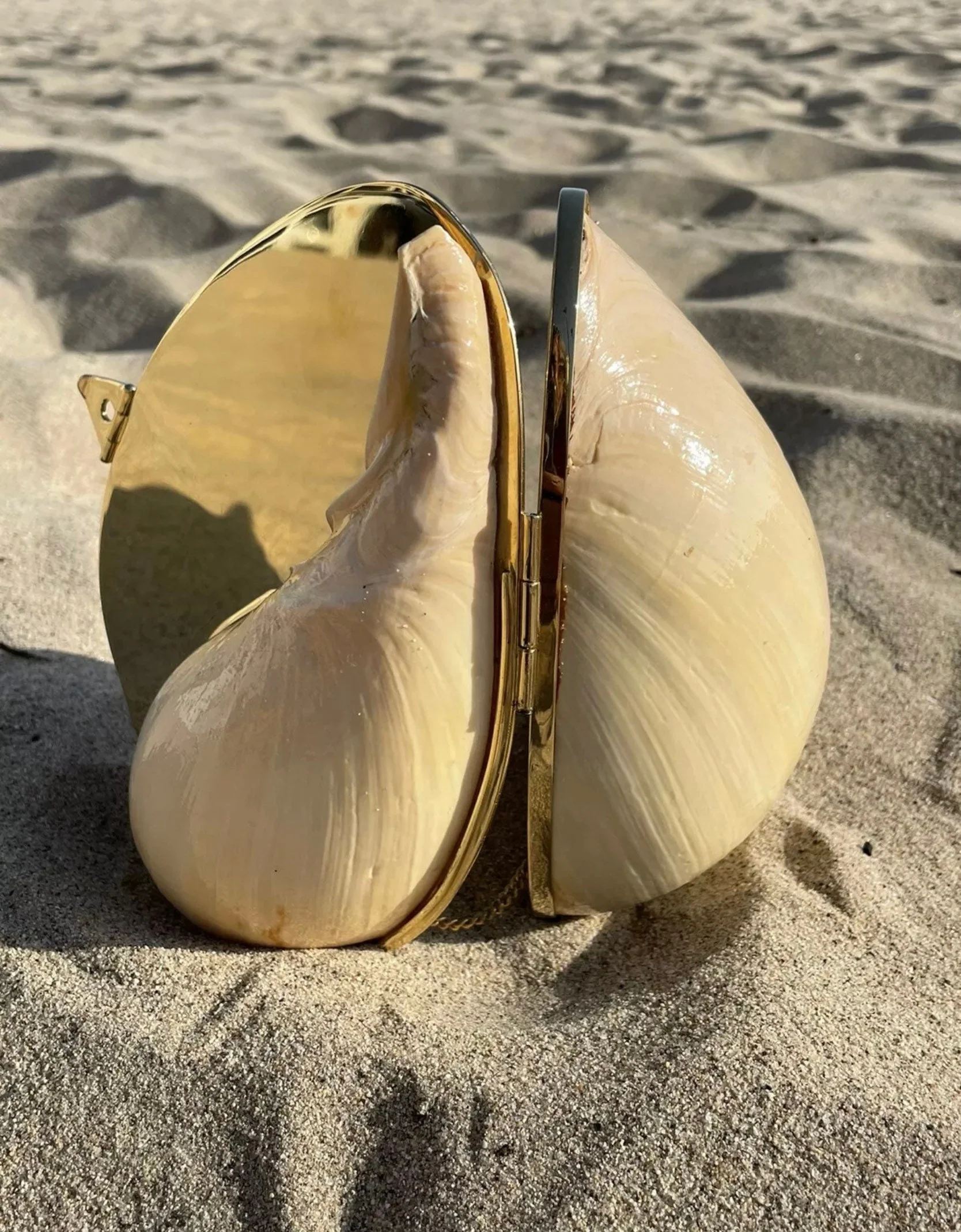 Vintage 70s Seashell Minaudiere Purse Bag Shoulder Bag Rare Shell Purse Same As In The Met Collection by Judith Leiber - Image 6