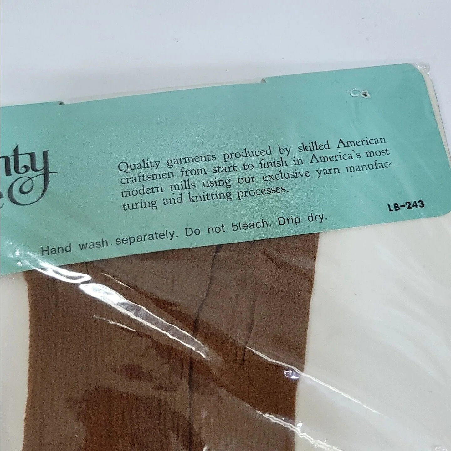 Vintage 70s Set of 2 Beige Panty Hose Nylon Plus 1x-6x Extra Width Sissy Drag - Image 7