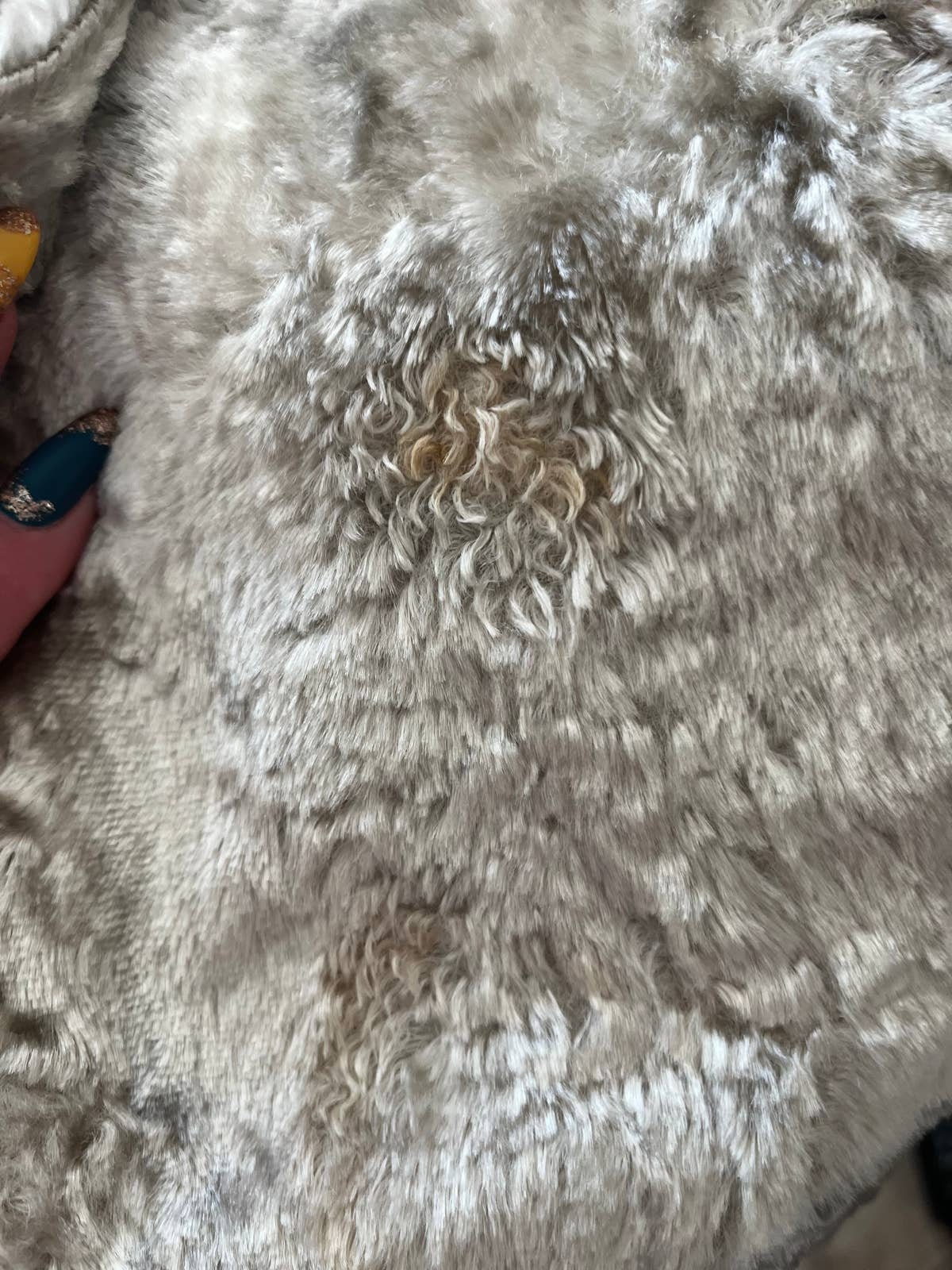 Vintage 70s Shag Fuzzy Dress Small/medium Silver Gray by Geno California - Image 8