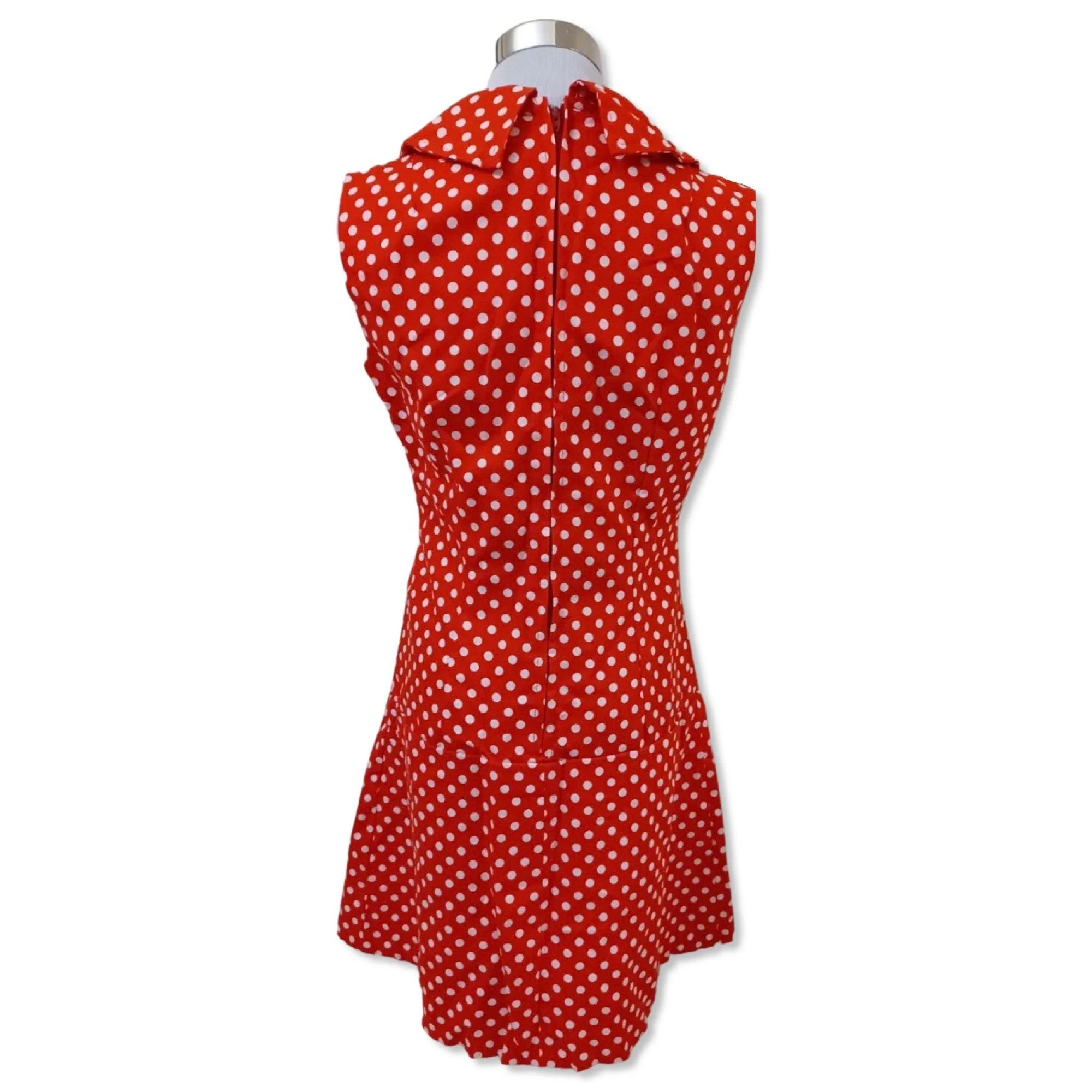 Vintage 70s Size 8 Polka Dot Dress Set - Image 6