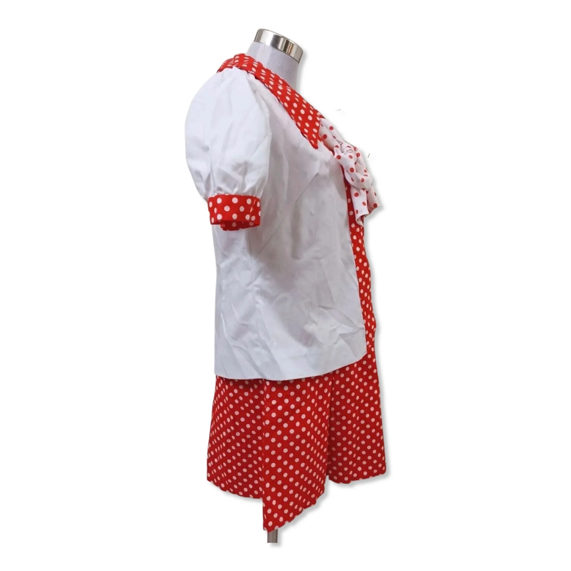 Vintage 70s Size 8 Polka Dot Dress Set - Image 8