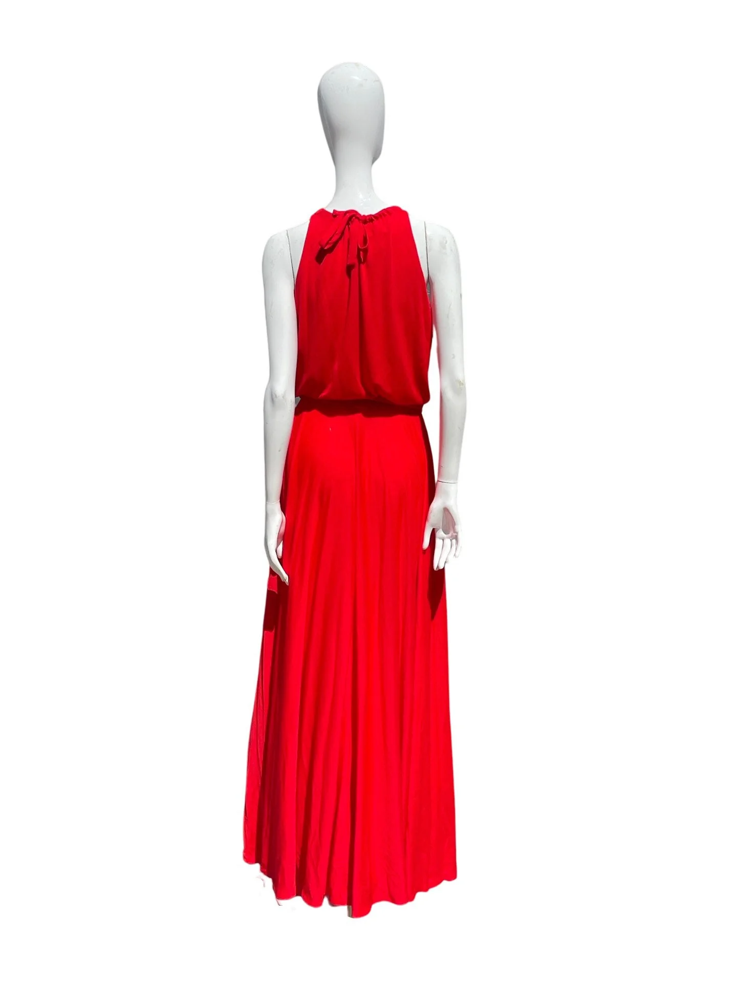 Vintage 70s Sleeveless Jersey Gown Evening Dress Julie Miller Ii Designed Irving Mitzman Size L Disco Sexy Chic by Julie Miller Ii - Image 3