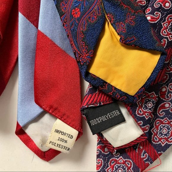 Vintage 70s Tie Bundle and 2 by Montgomery Ward - Image 7