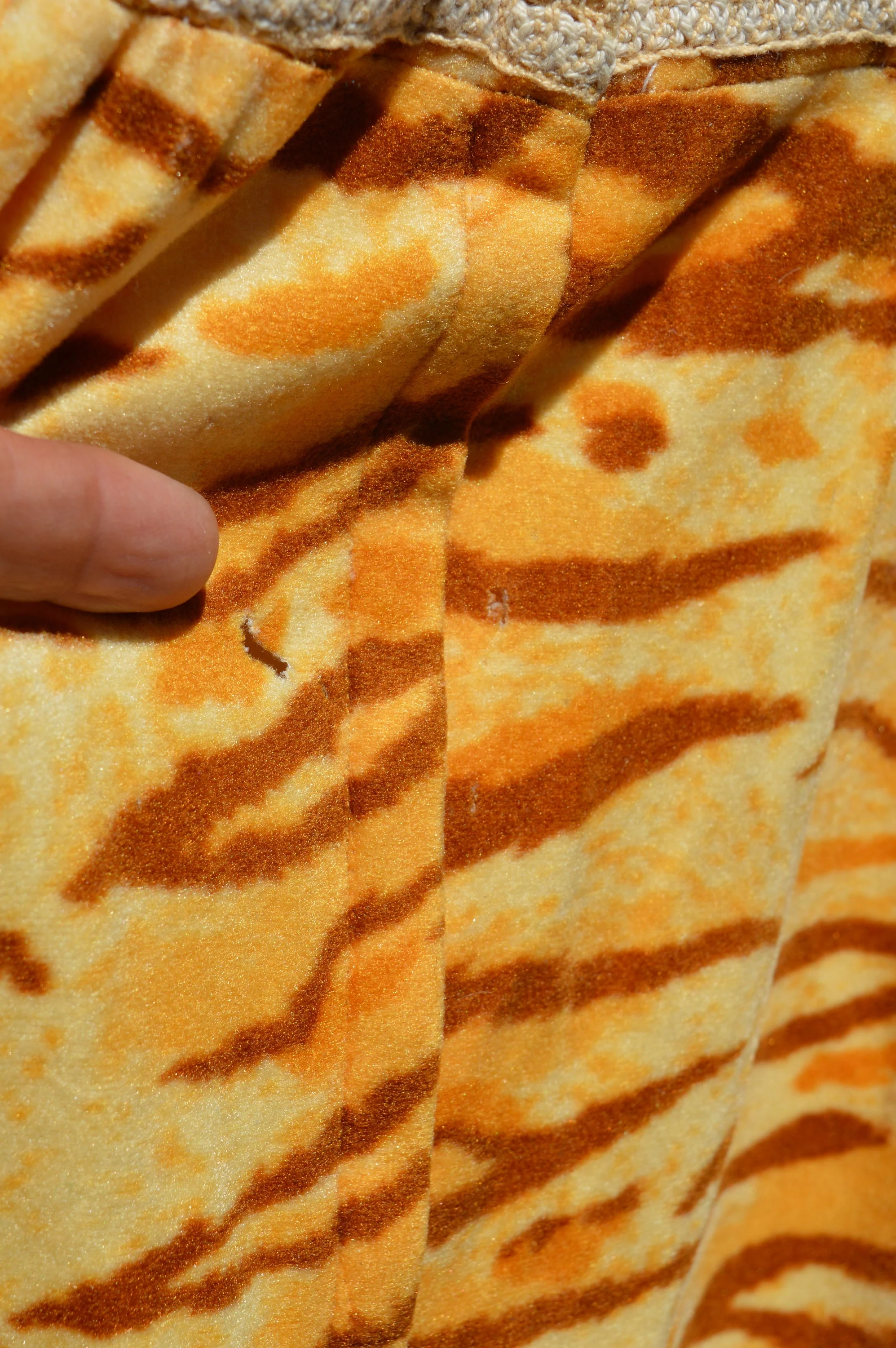 Vintage 70s Tiger Novelty Print Maxi Dress Size 10-12 Palm Springs Mid Century Hostess Sleeveless Animal Print Party Dress - Image 5