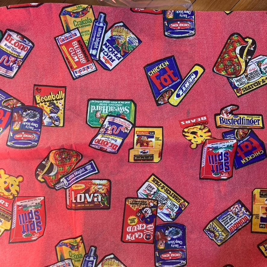 Vintage 70s Tops Wacky Packages Pack Fabric 2nd Series 5 Yds - Image 2