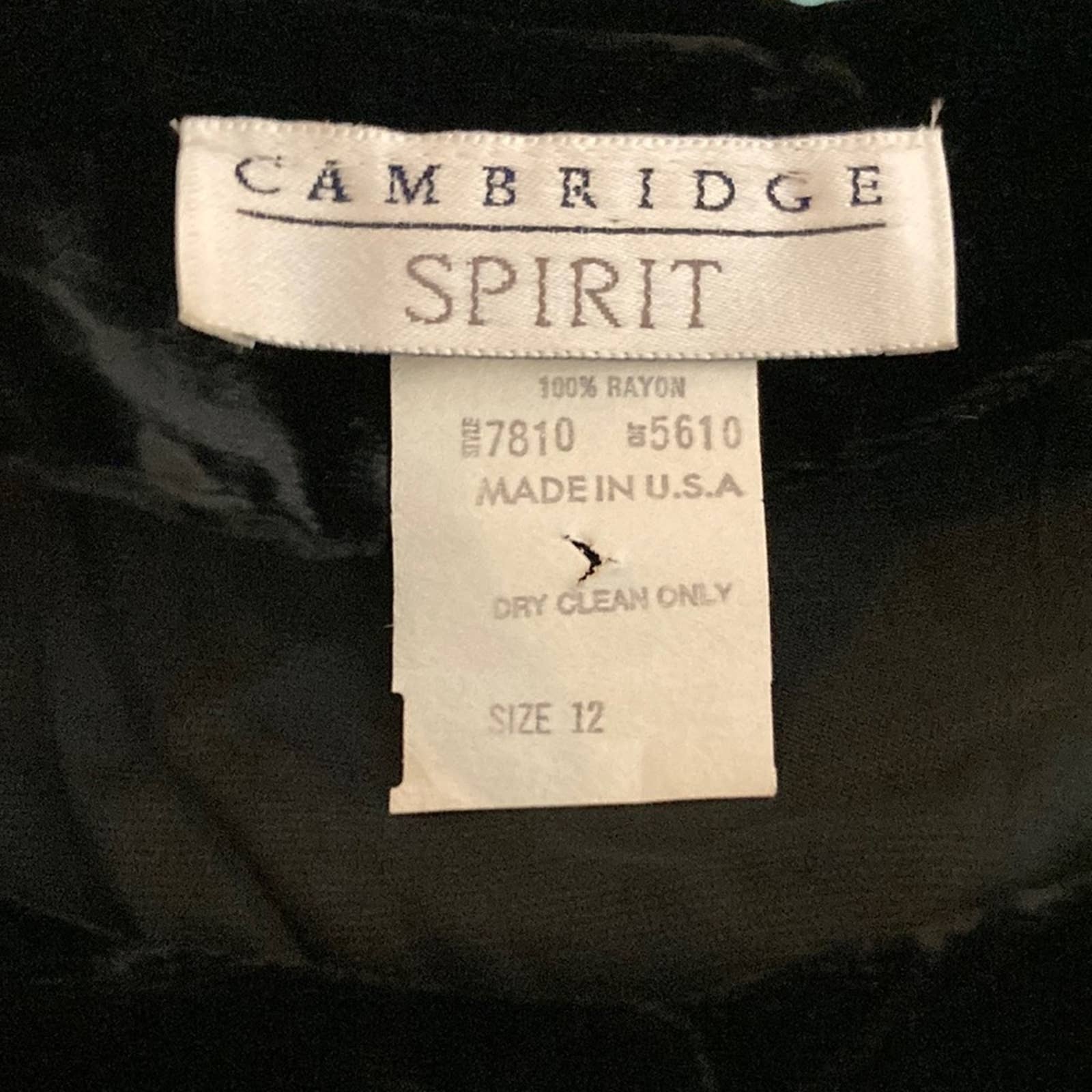 Vintage 80s 90s Black Velvet Goth Grunge Dress Medium 00s Vamp Witch Halloween by Cambridge Sprit - Image 6