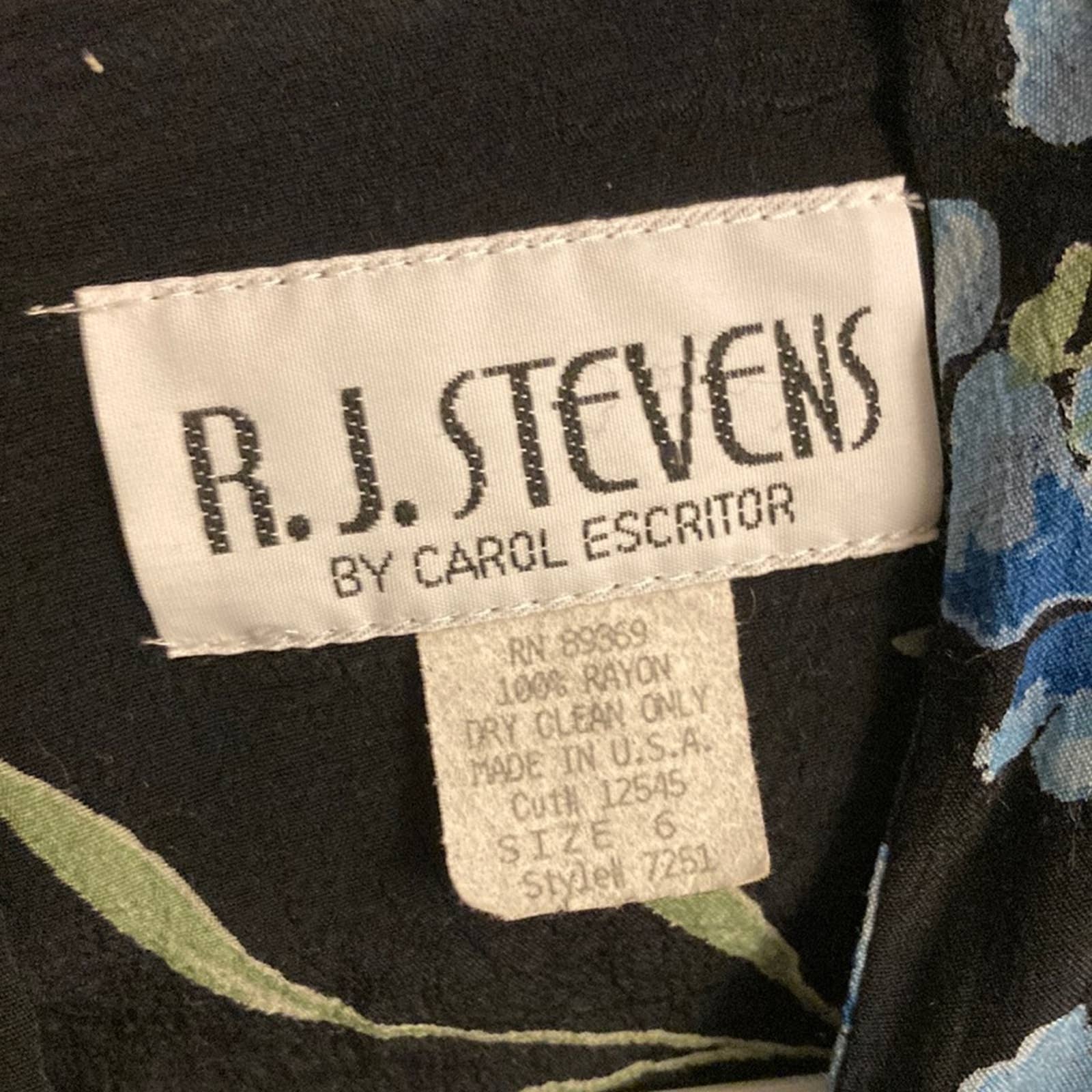 Vintage 80s 90s Button Down Grunge Maxi Dress by RJ Stevens - Image 6