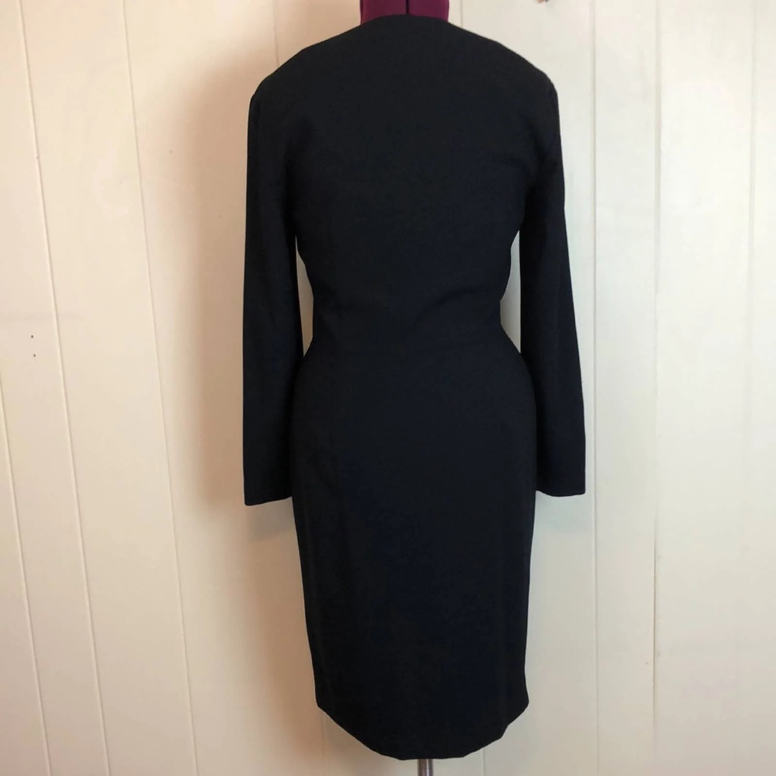 Vintage 80s 90s Double Breasted Coat Dress by Bichon - Image 2