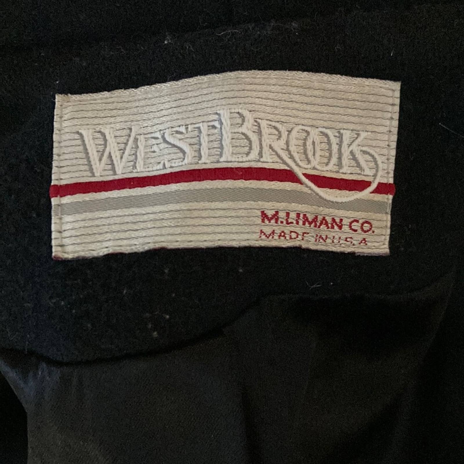 Vintage 80s 90s Double Breasted Long Wool Trench Coat by Westbrook - Image 4