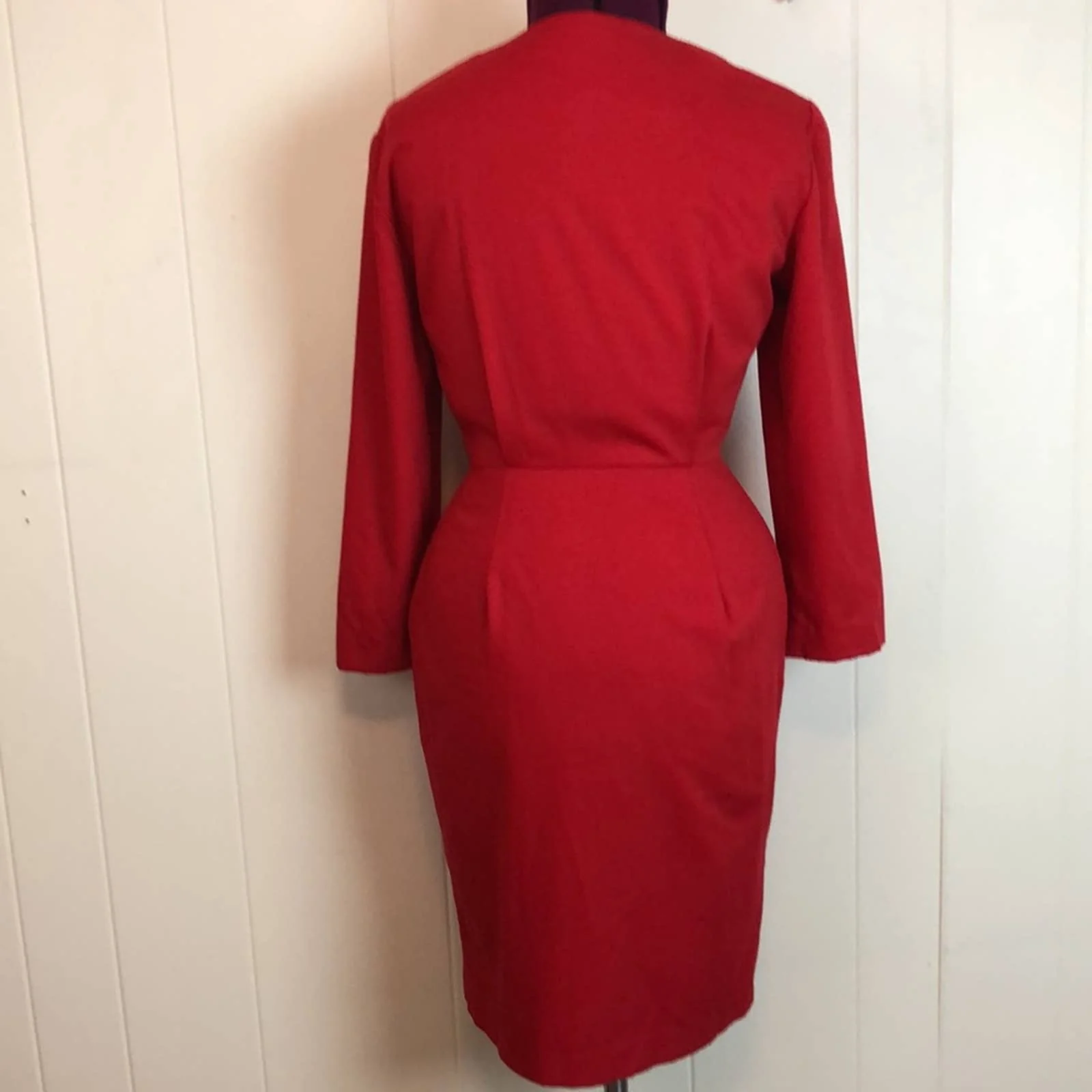 Vintage 80s 90s Double Breasted Suit Dress by Susan Bennett - Image 2