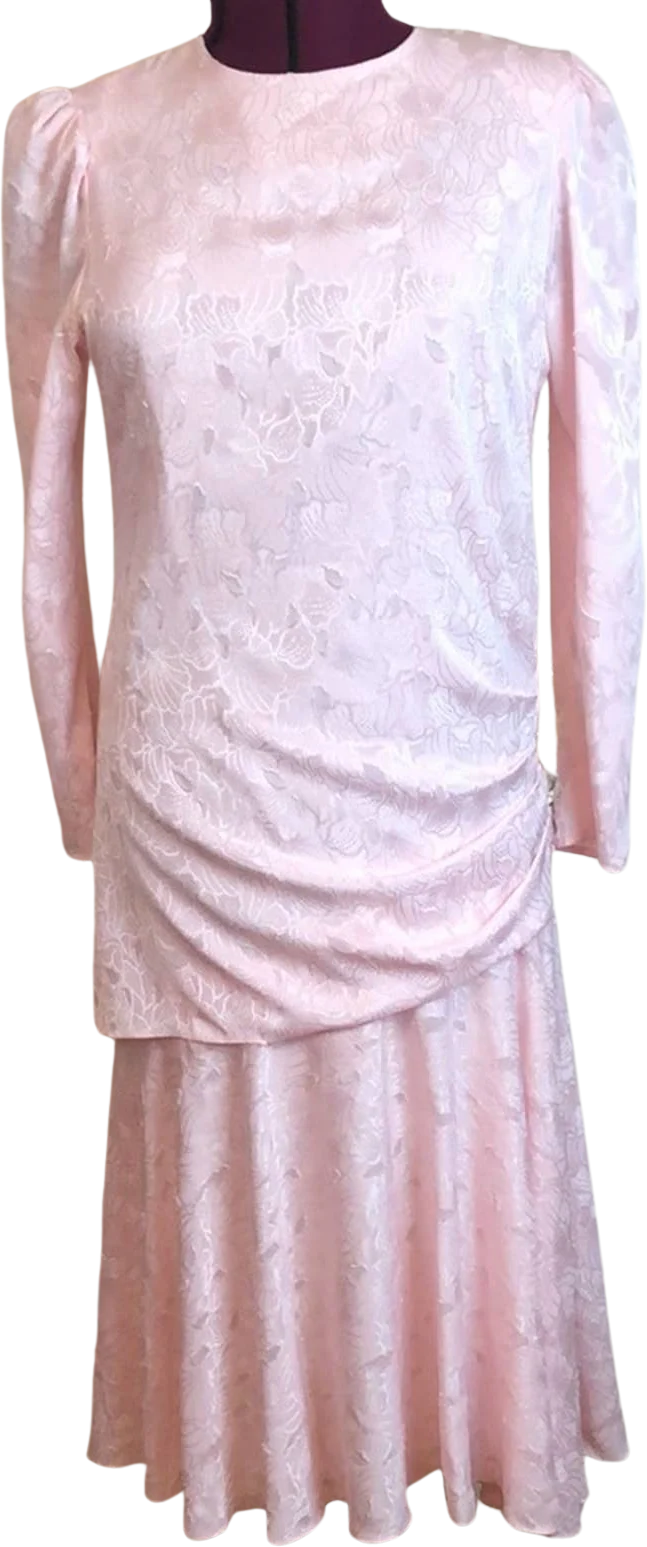 Vintage 80s 90s Drop Waist Golden Girls Party Dress 14 Evening Cocktail Formal by After Dark