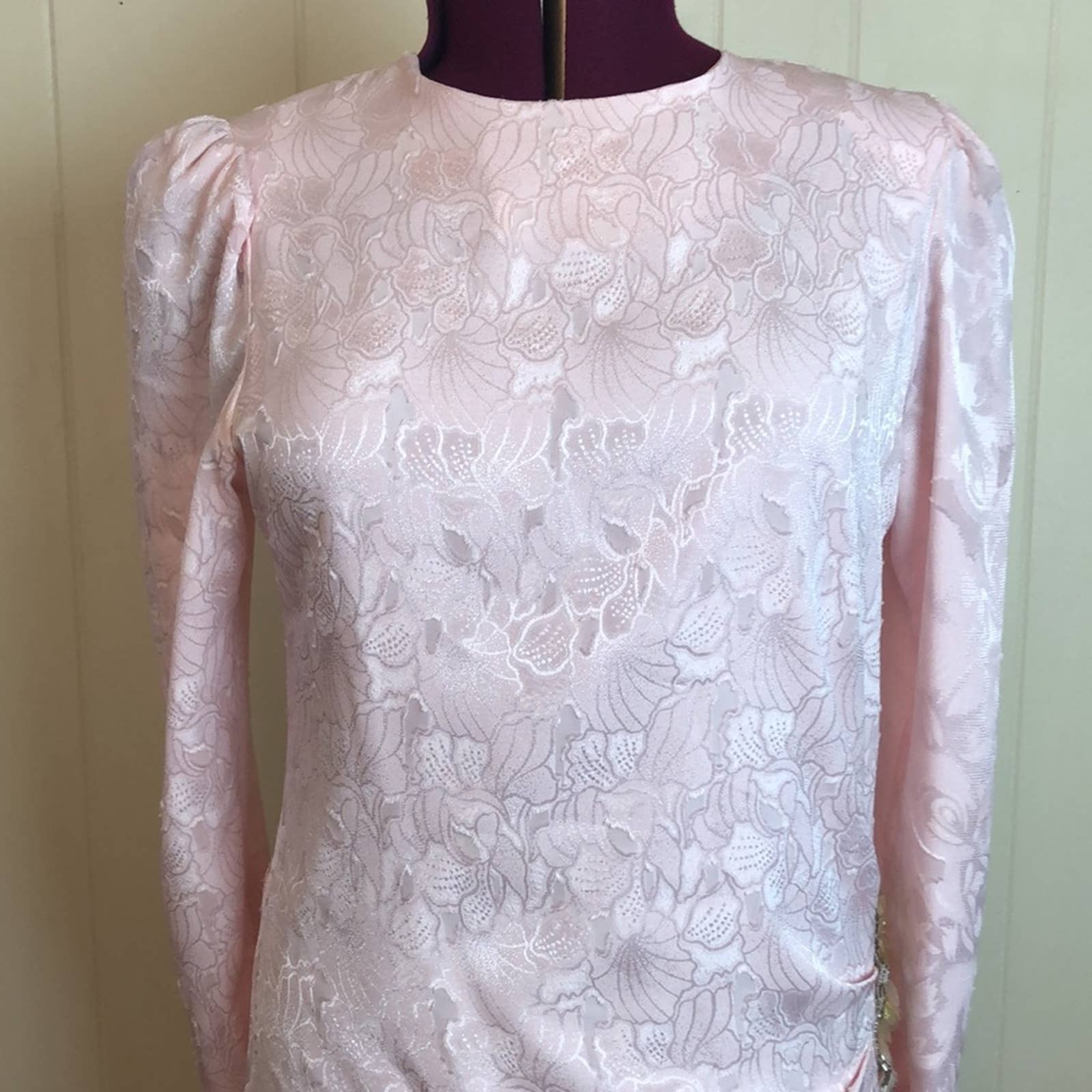 Vintage 80s 90s Drop Waist Golden Girls Party Dress 14 Evening Cocktail Formal by After Dark - Image 2