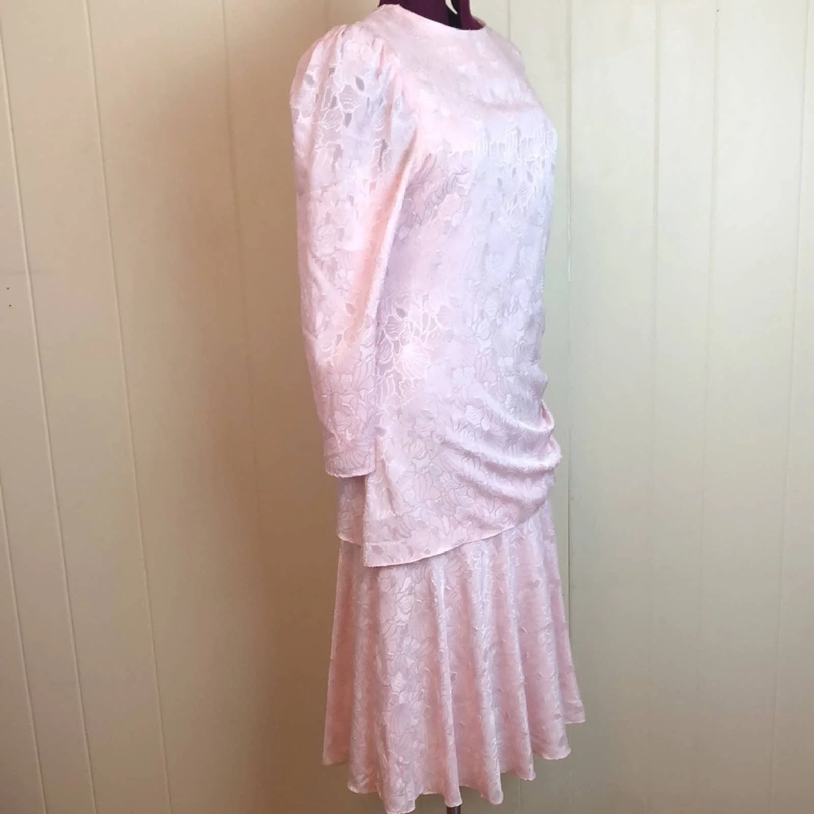Vintage 80s 90s Drop Waist Golden Girls Party Dress 14 Evening Cocktail Formal by After Dark - Image 4