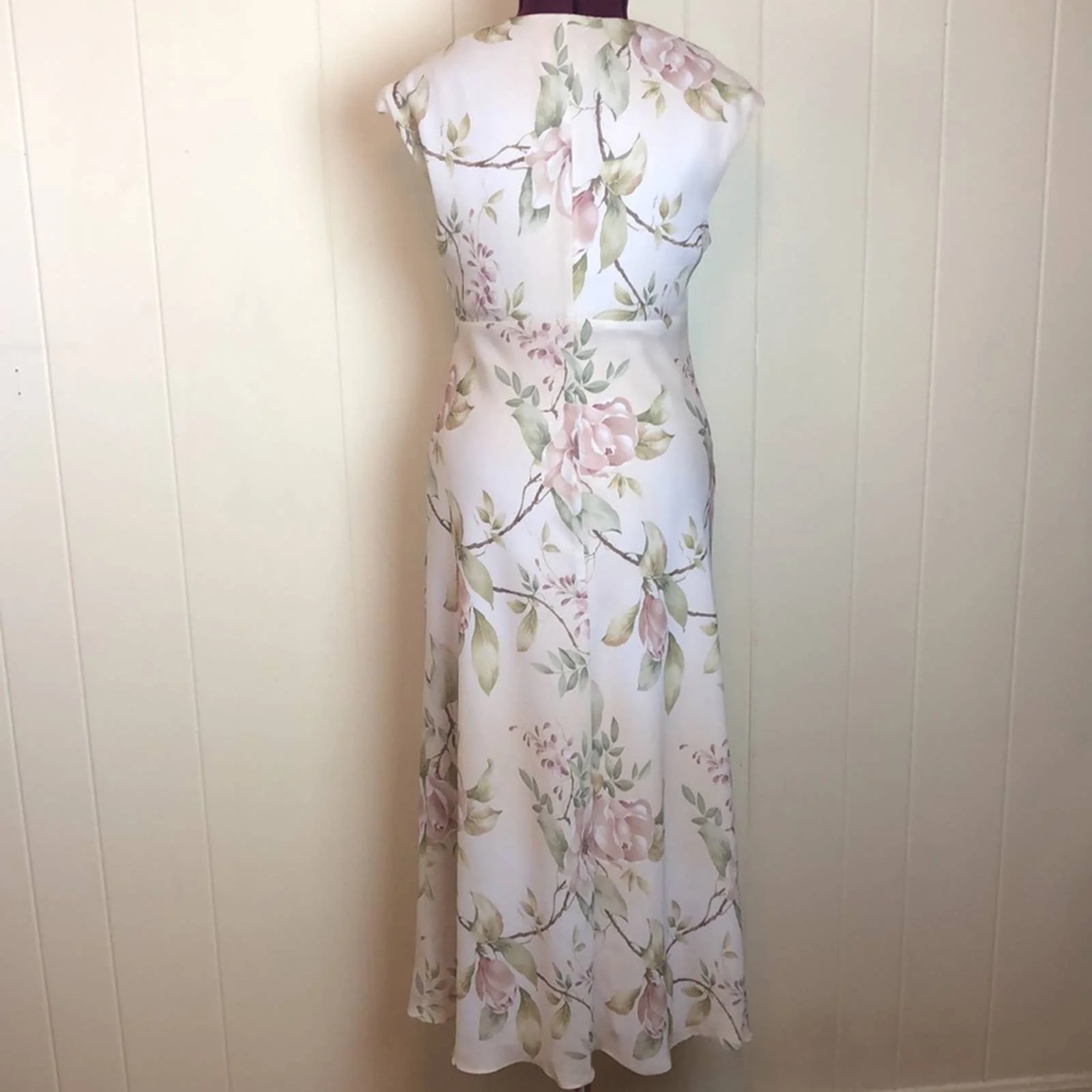 Vintage 80s 90s Flowy Floral Grunge Maxi Dress Medium Festival Daytime Spring by Kathy Roberts - Image 5