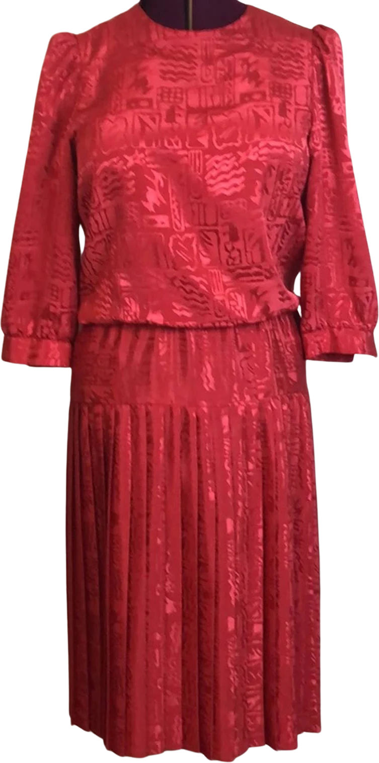Vintage 80s 90s Graphic Golden Girls Dress by John Roberts
