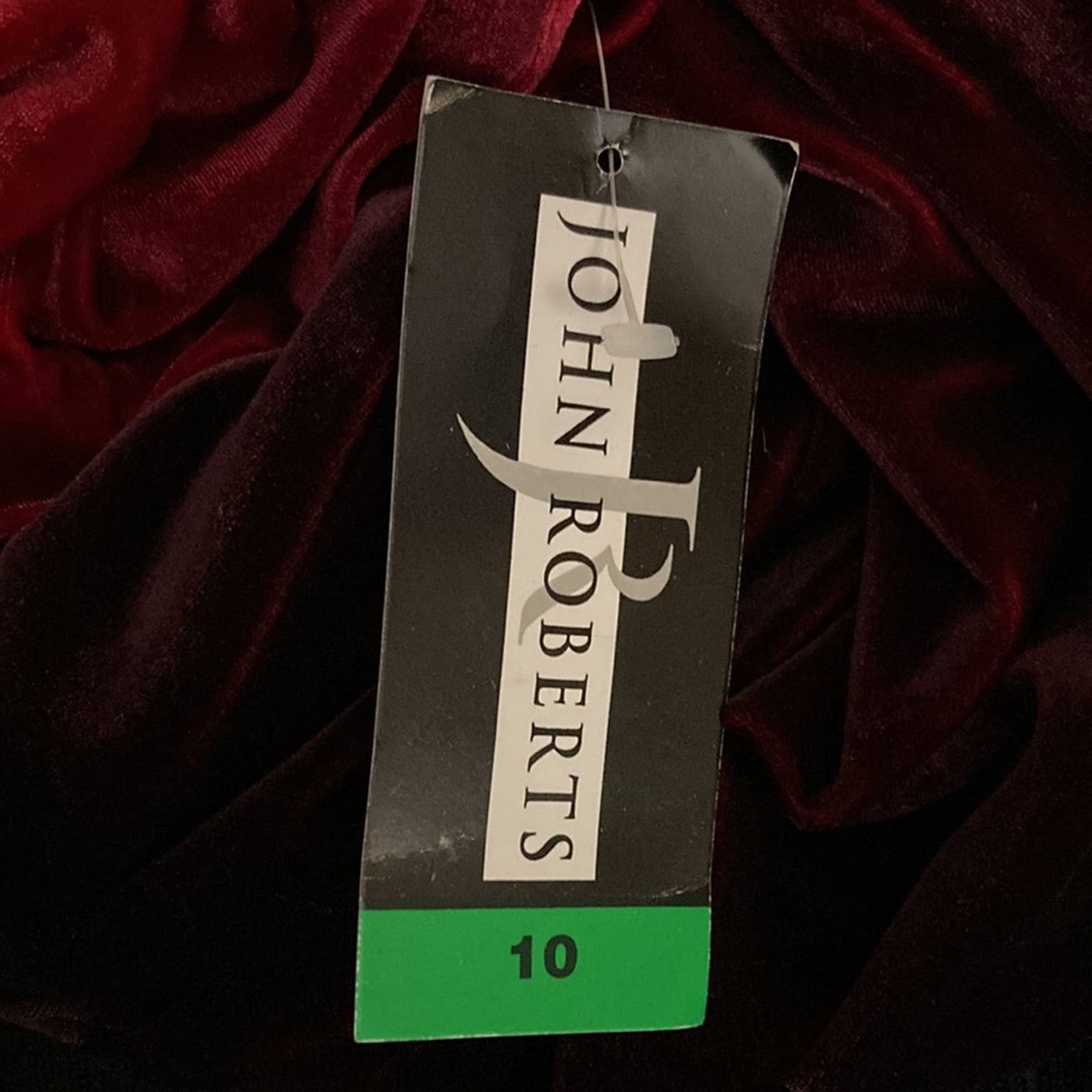 Vintage 80s 90s High Neck Grunge Velvet Maxi Dress 10 Ombré Christmas Party by John Roberts - Image 9