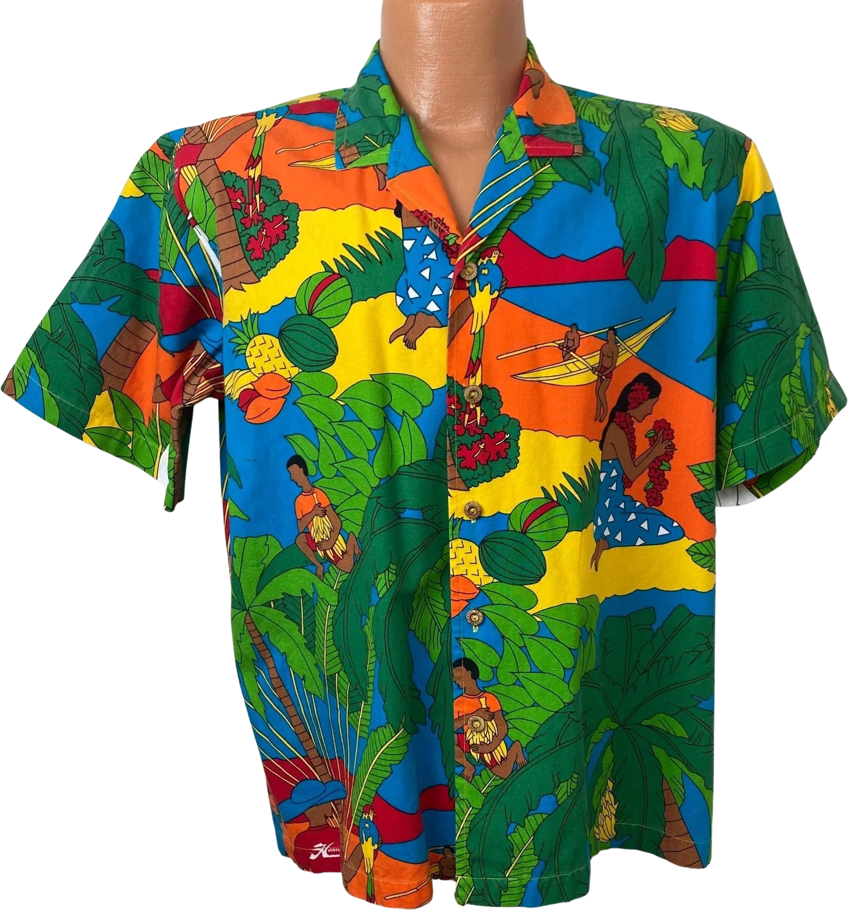 Vintage 80s/90s Hobie Hawaiian Shirt by Hobie