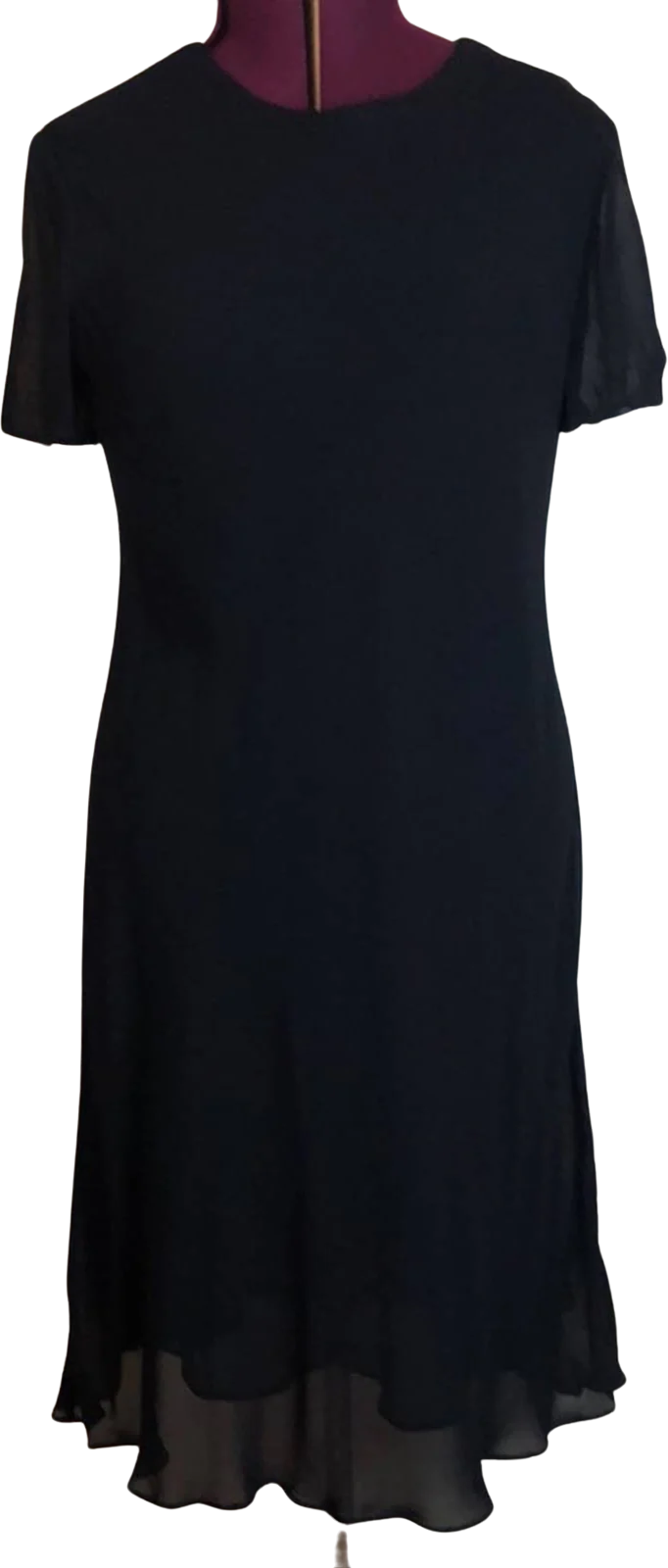 Vintage 80s 90s Minimalist Simple Sheath Dress by Donna Ricco