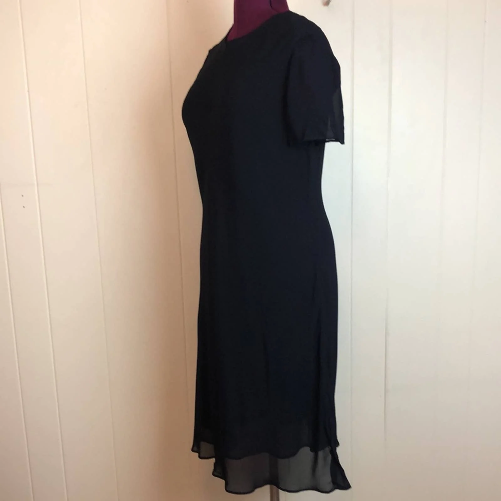 Vintage 80s 90s Minimalist Simple Sheath Dress by Donna Ricco - Image 3