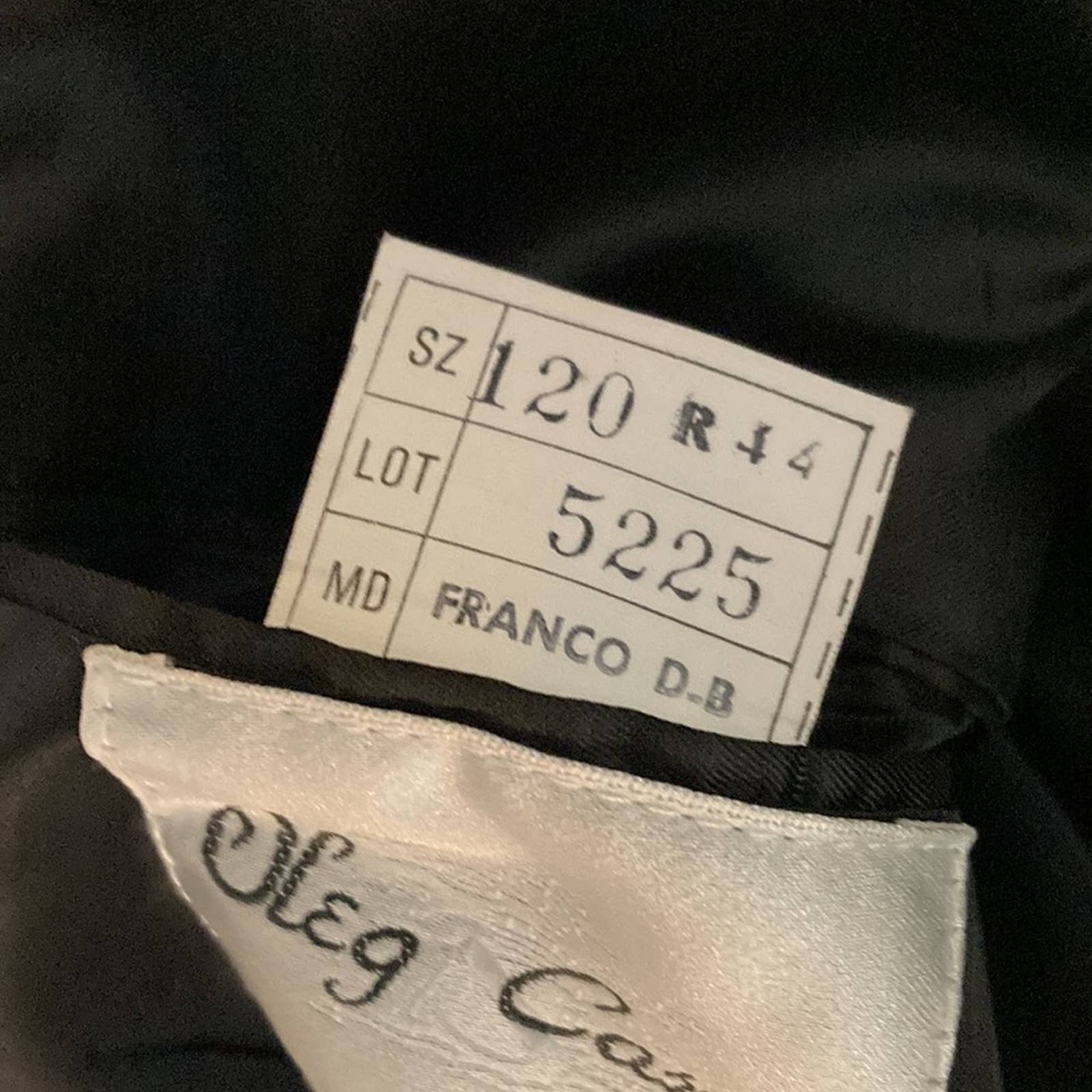 Vintage 80s 90s Oleg Cassini Black Wool Suit Jacket by Oleg Cassini - Image 7