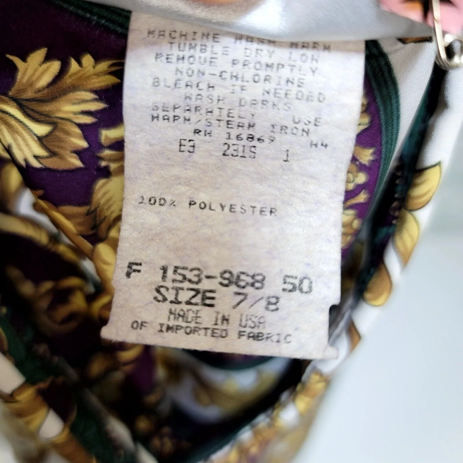 80s/90s Multi Ornate Filigree Long Sleeve Button Up By Thats Me! - Image 8
