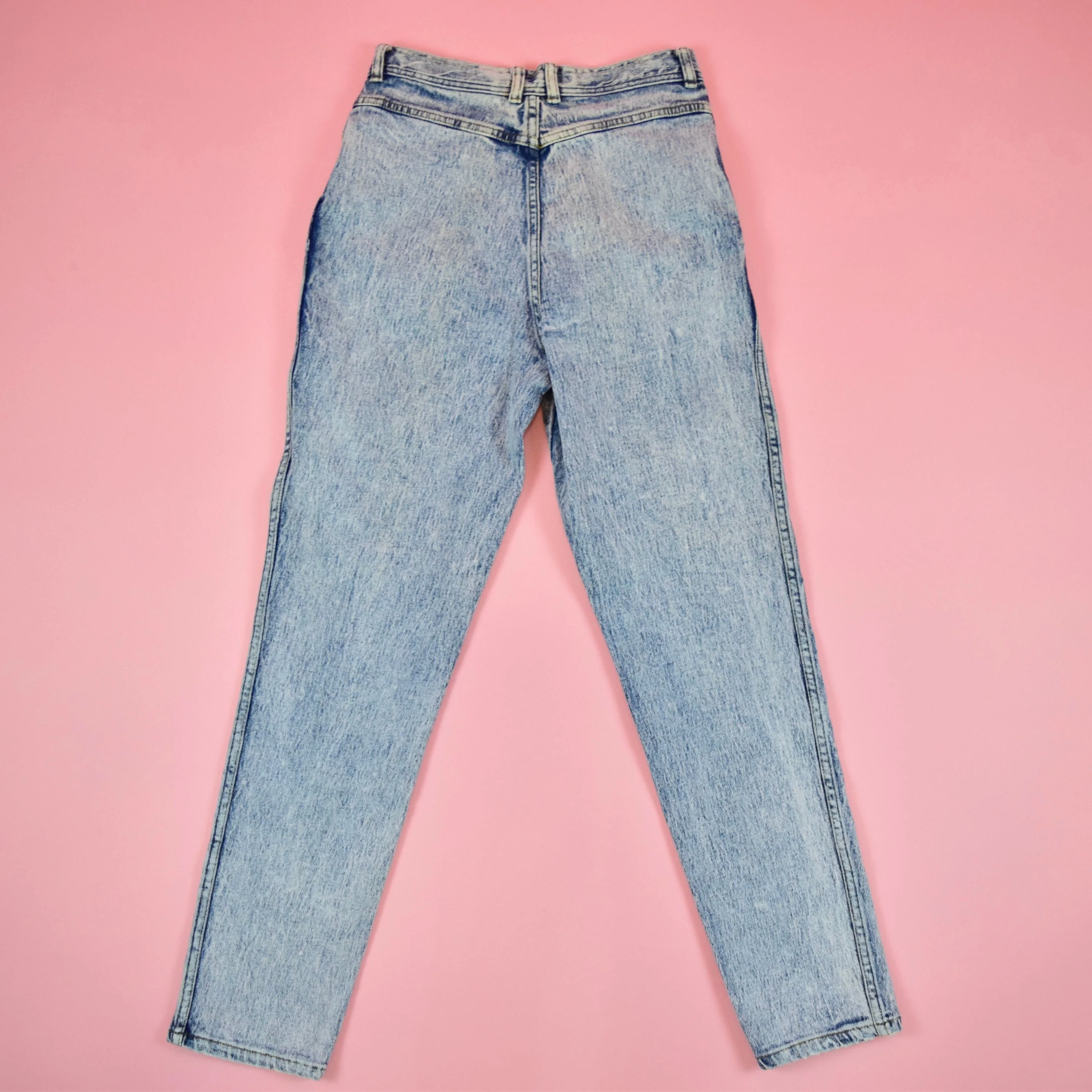 Vintage 80s Acid Wash High Waisted Jeans - Image 10