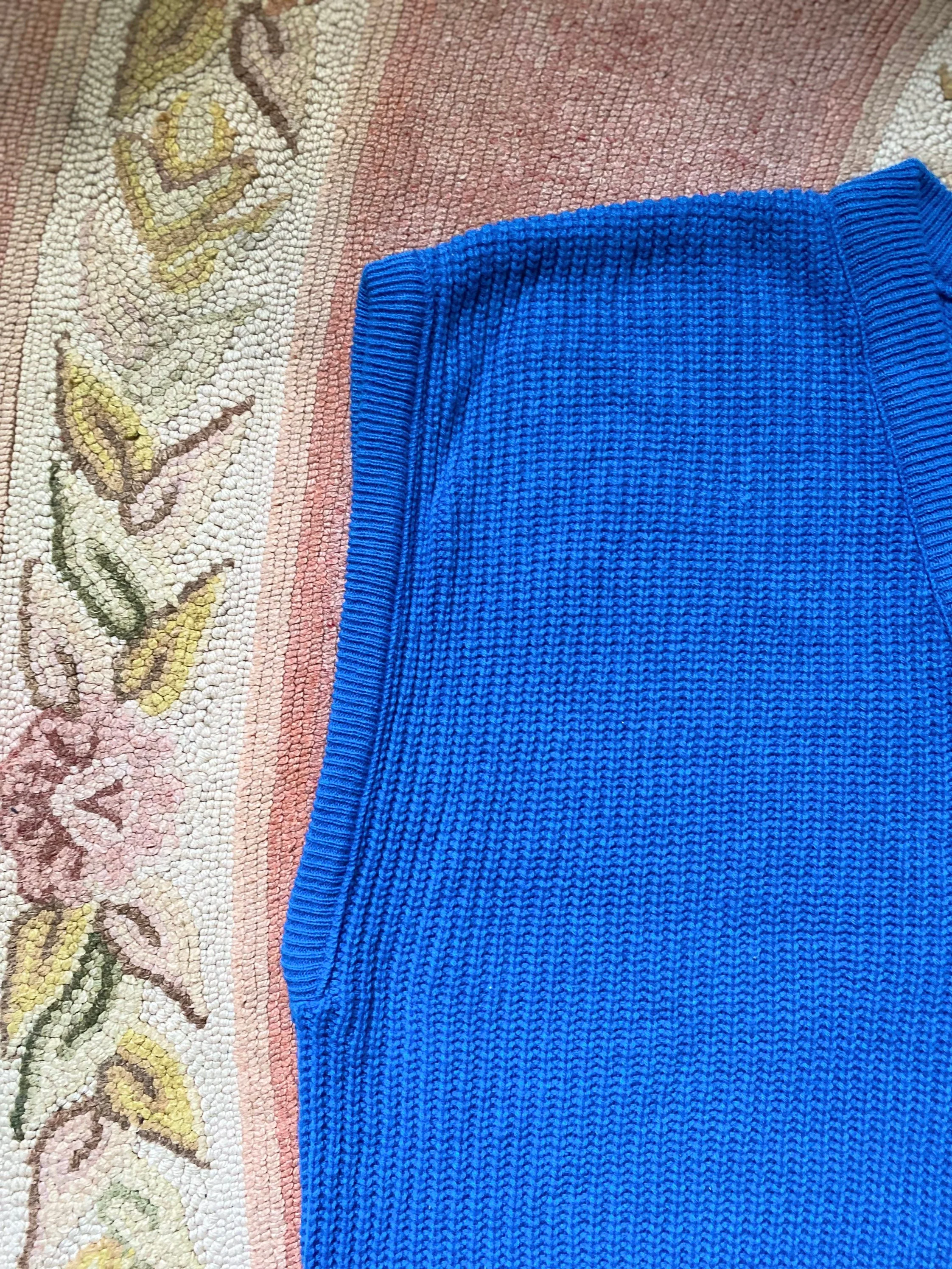 Vintage 80s Acrylic Cap Sleeve V-Neck by Classic Fashions - Image 4