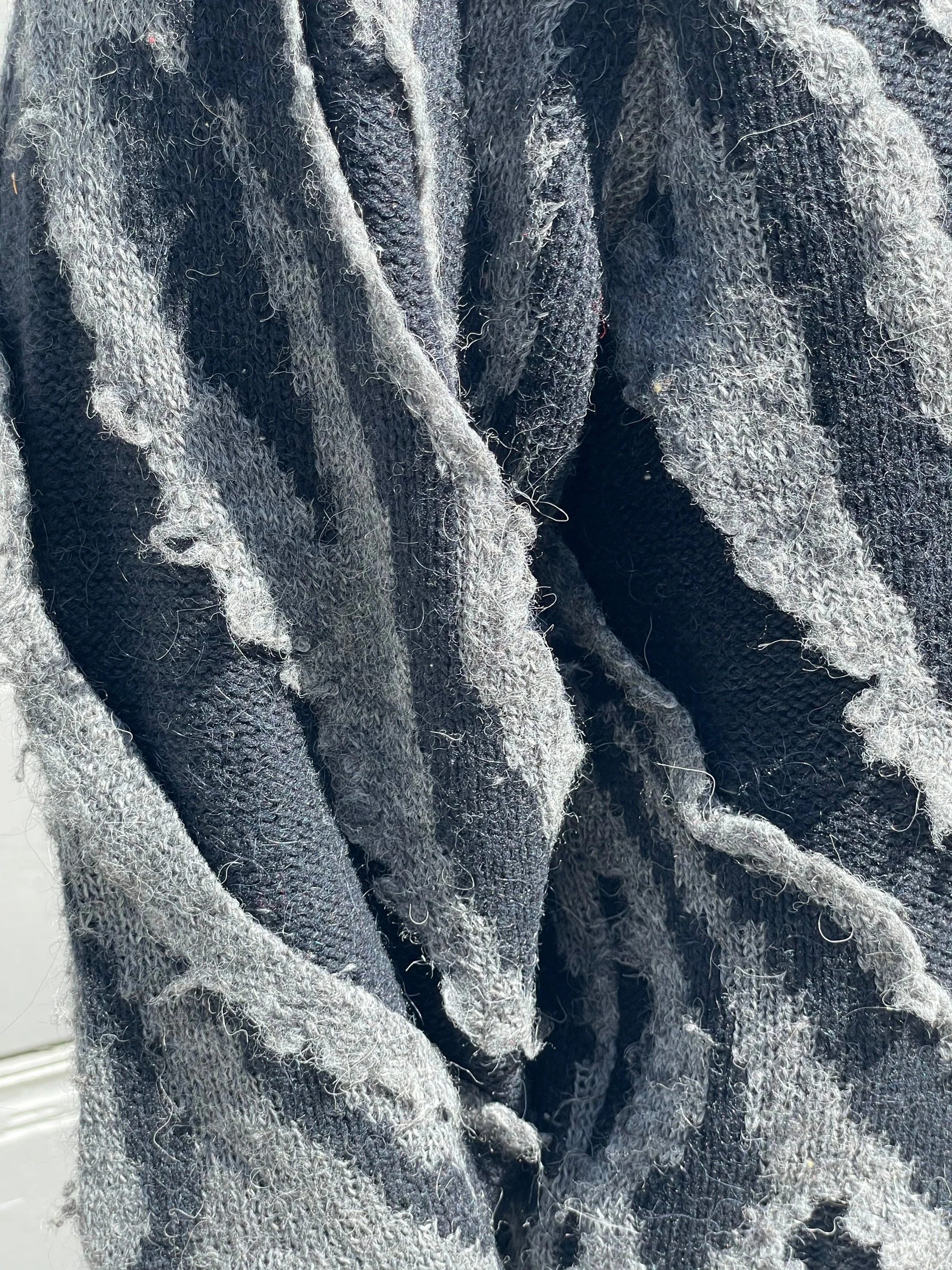 Vintage 80s All Style Co 1983 Fuzzy Small Sweater Miyake Sweater by Issey Miyake - Image 4
