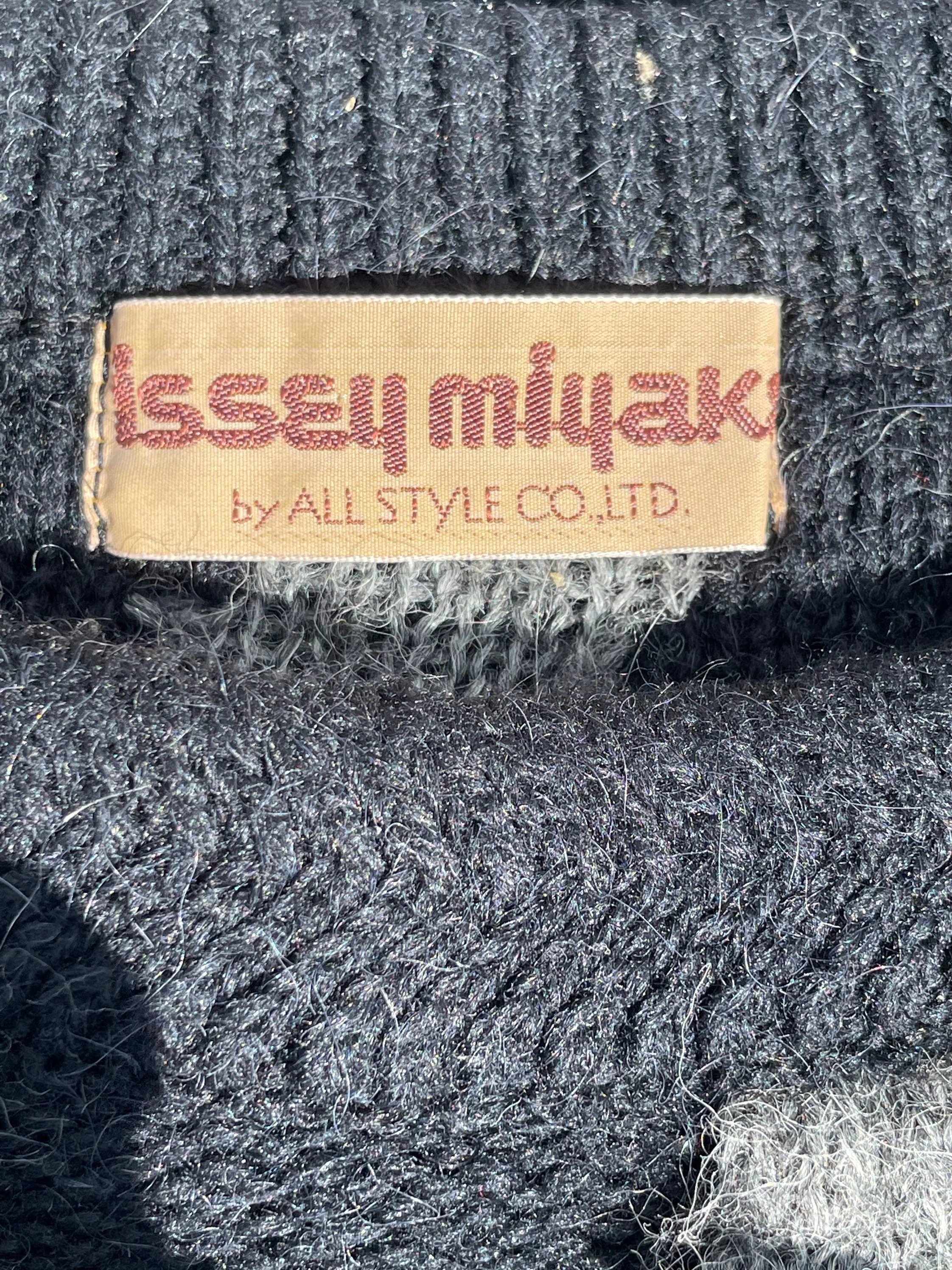 Vintage 80s All Style Co 1983 Fuzzy Small Sweater Miyake Sweater by Issey Miyake - Image 8