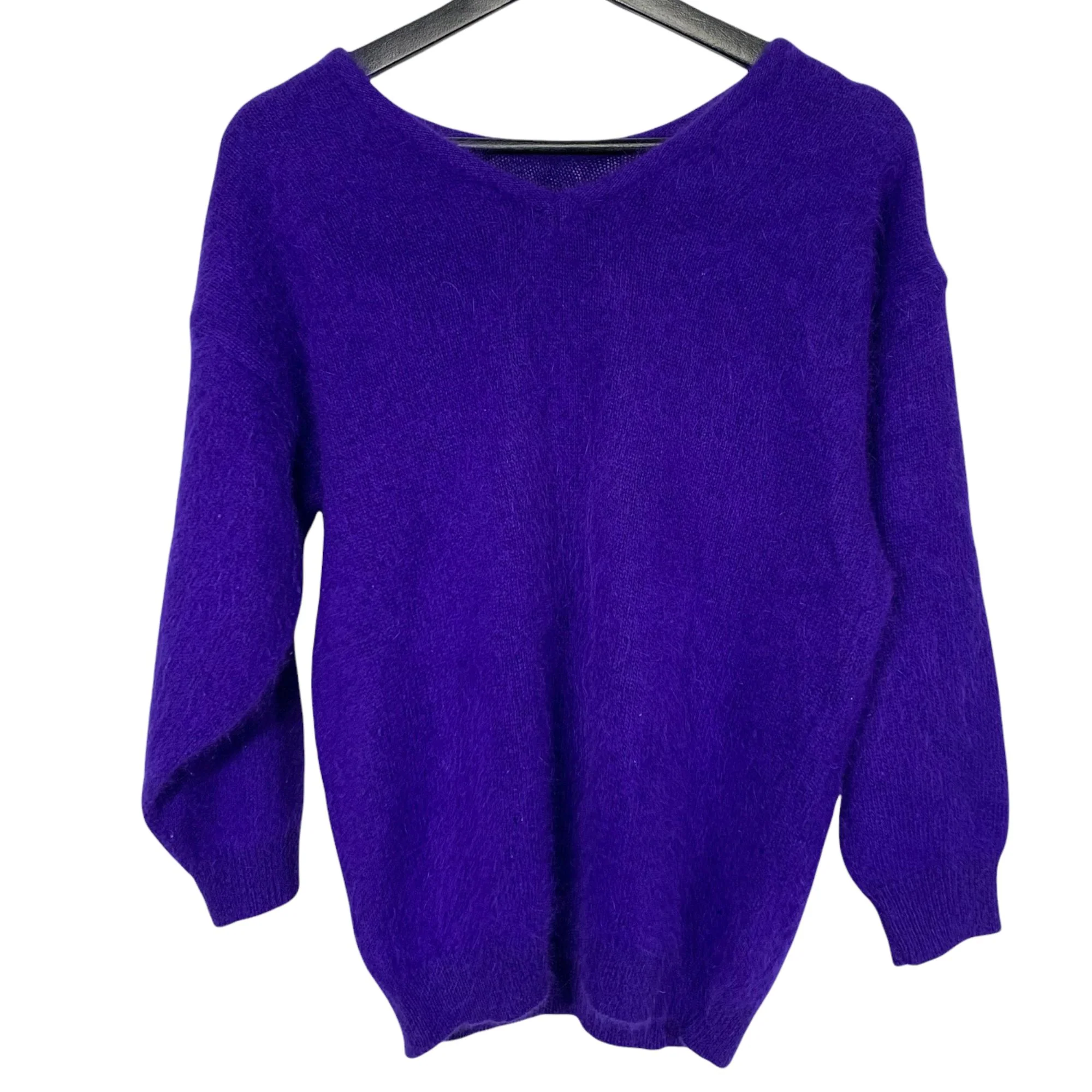 Vintage 80s Angora Blend Scoop Neck Sweater Medium by Gerard Martin - Image 2