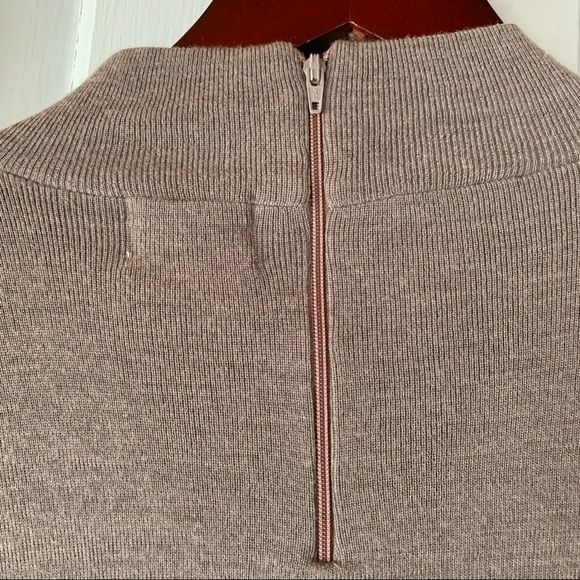 Vintage 80s Ann Wi Sequined Sweater Medium Wool Blend Mockneck - Image 4